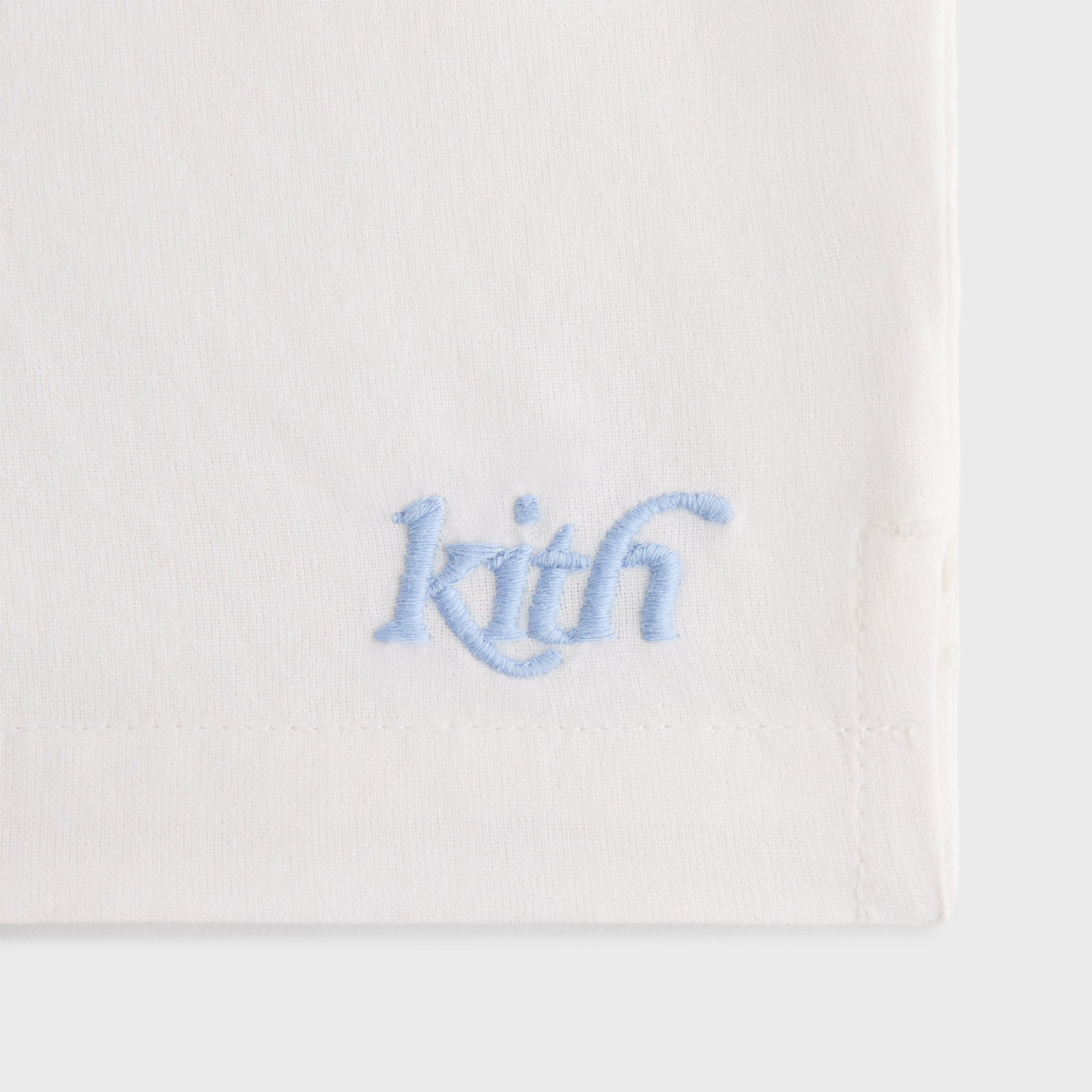 Kith Kids Novelty Embroidered Thompson Camp Short - White