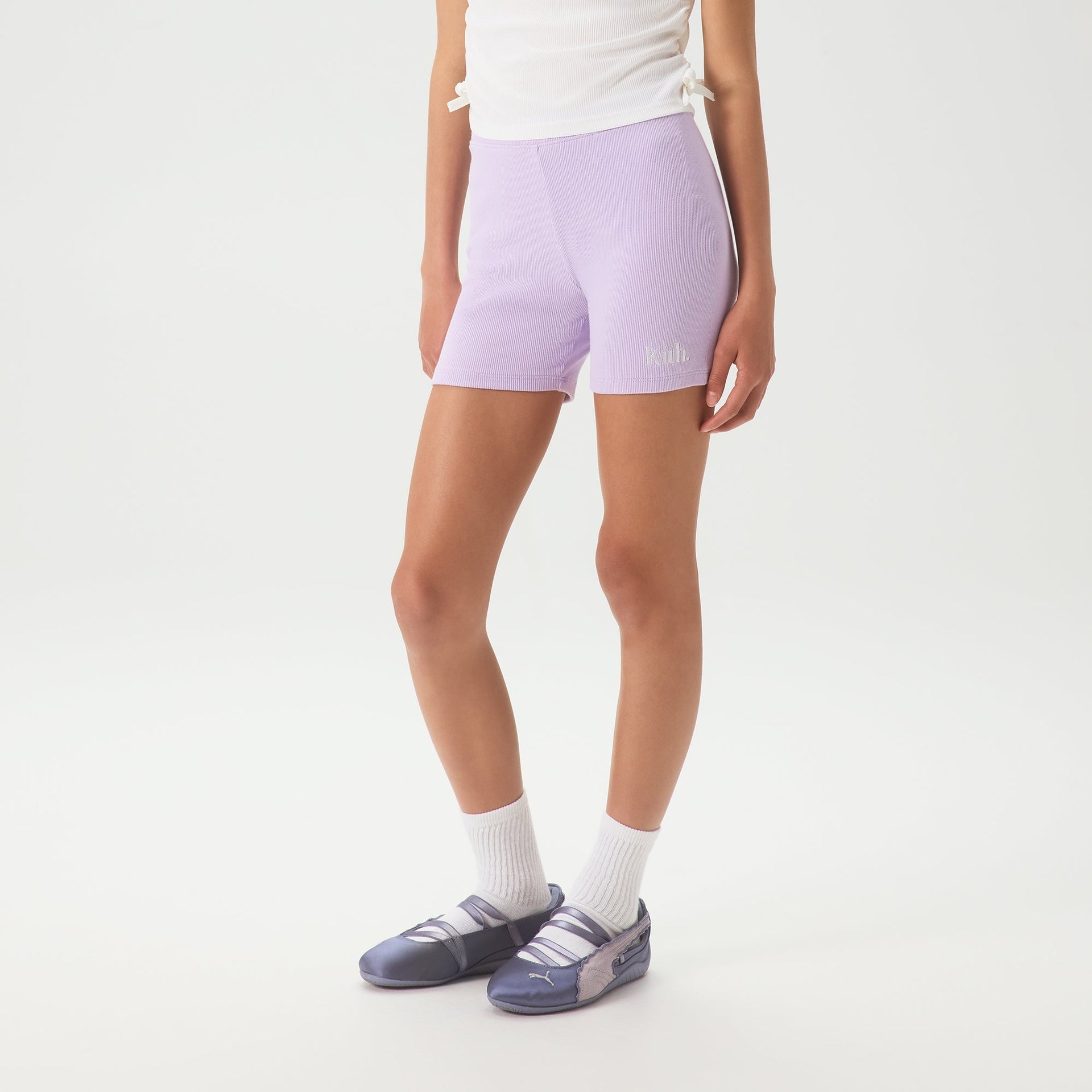 Kith Kids Biker Rib Short - Verbena