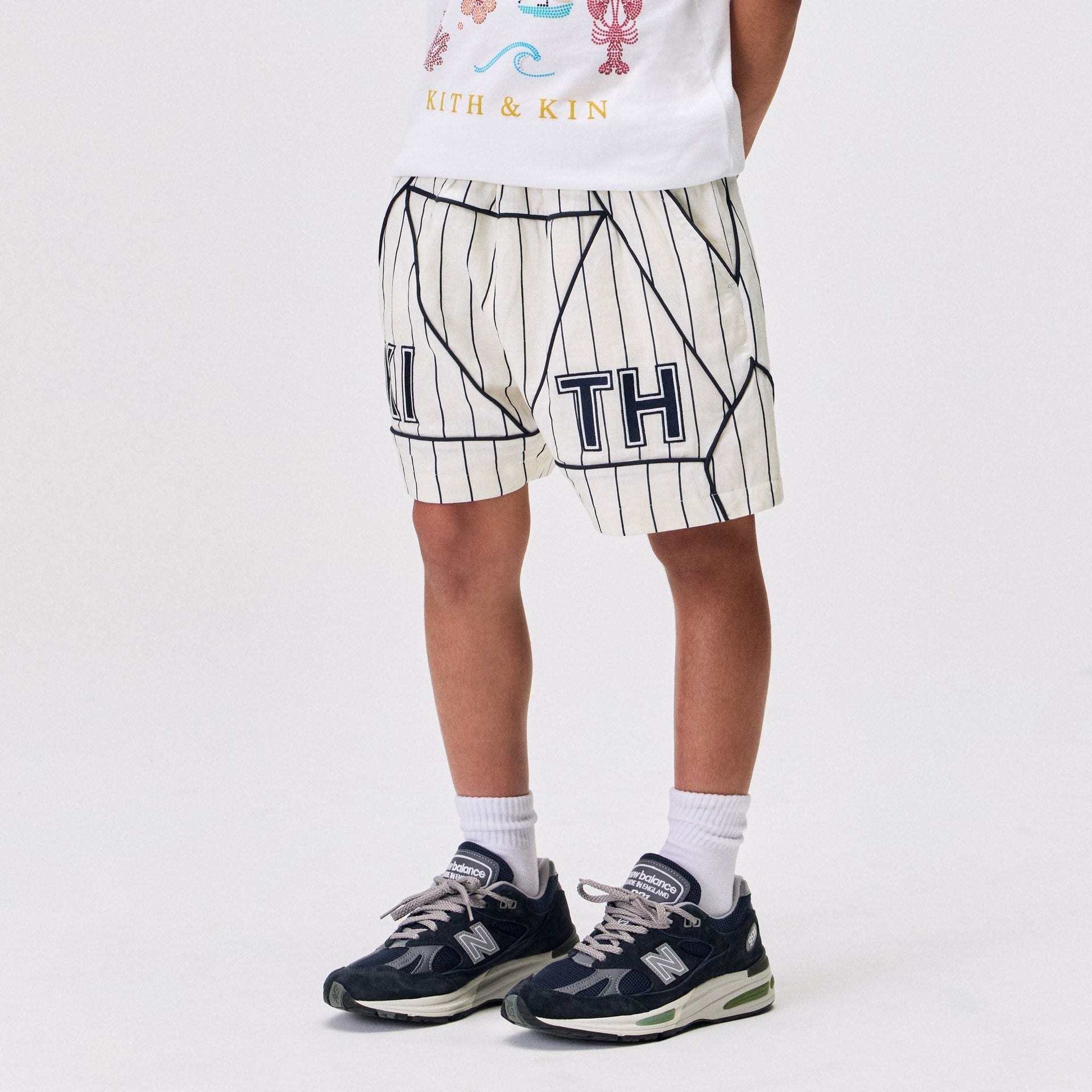 Kith Kids Pinstripe Baseball Turbo Short - Silk - PH