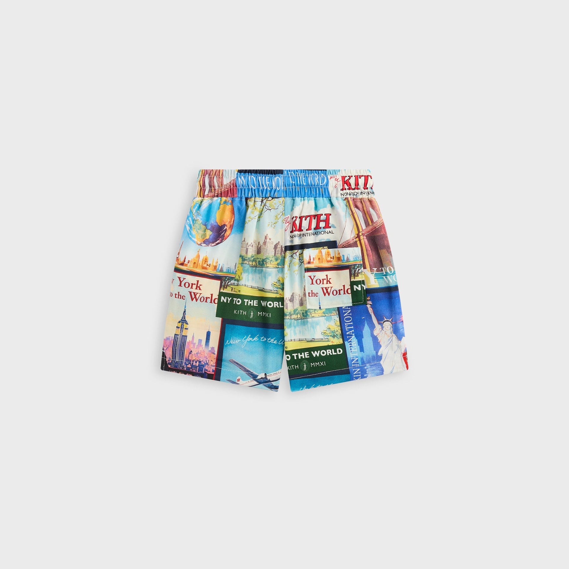 Kith Kids World Travel Printed Thompson Camp Short - Nocturnal - PH