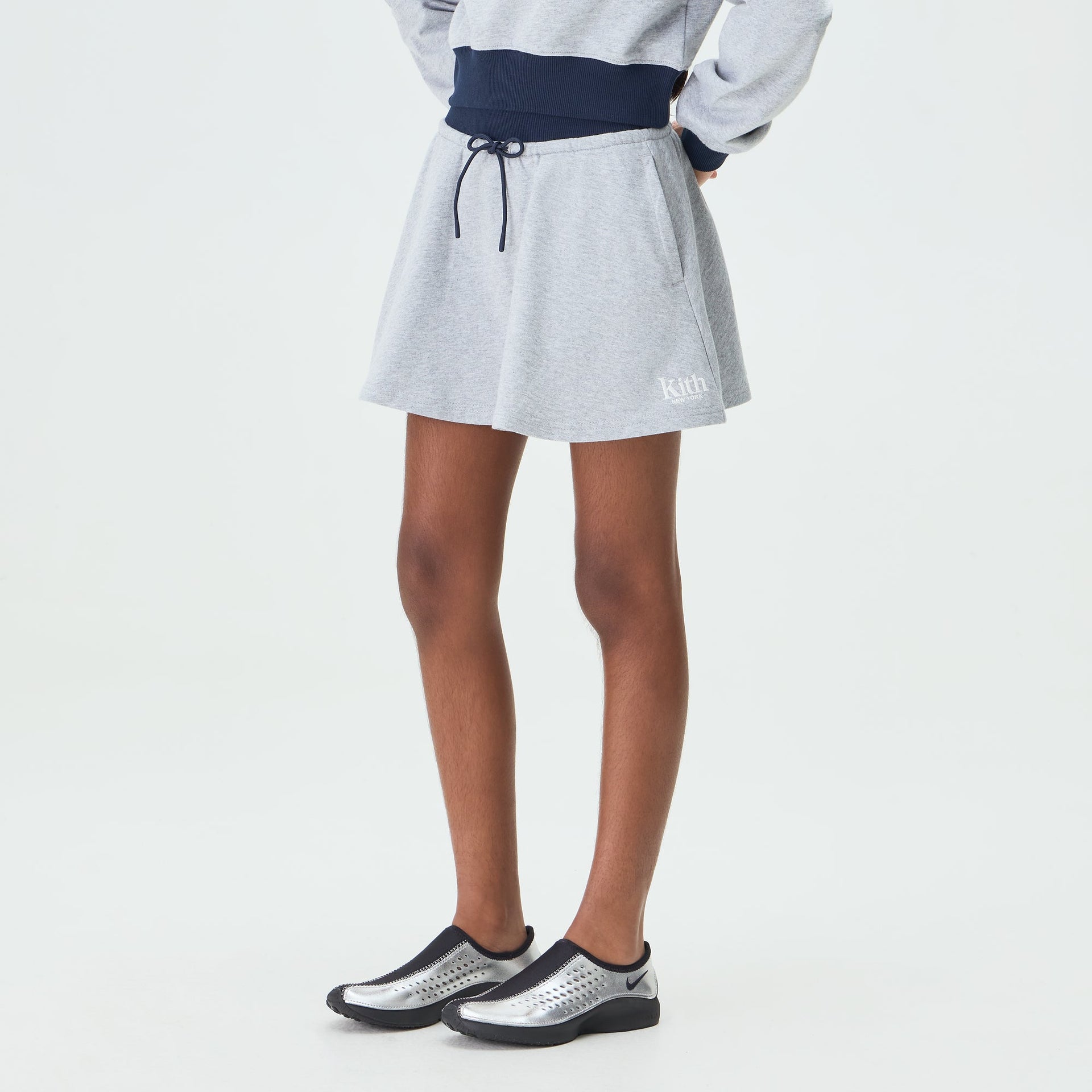 Kith Kids Logo Riley II Skort - Medium Heather Grey