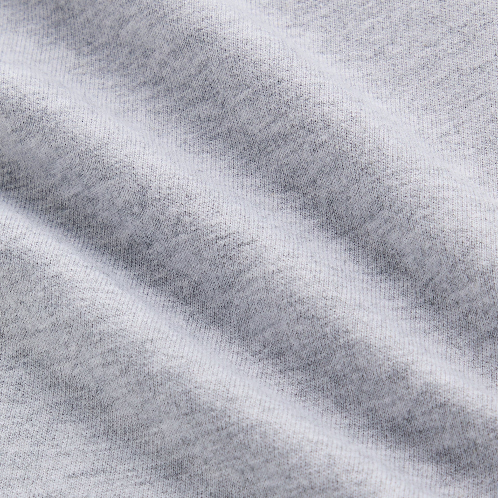 Kith Kids Logo Riley II Skort in heather grey, macro close-up of soft fleece fabric texture