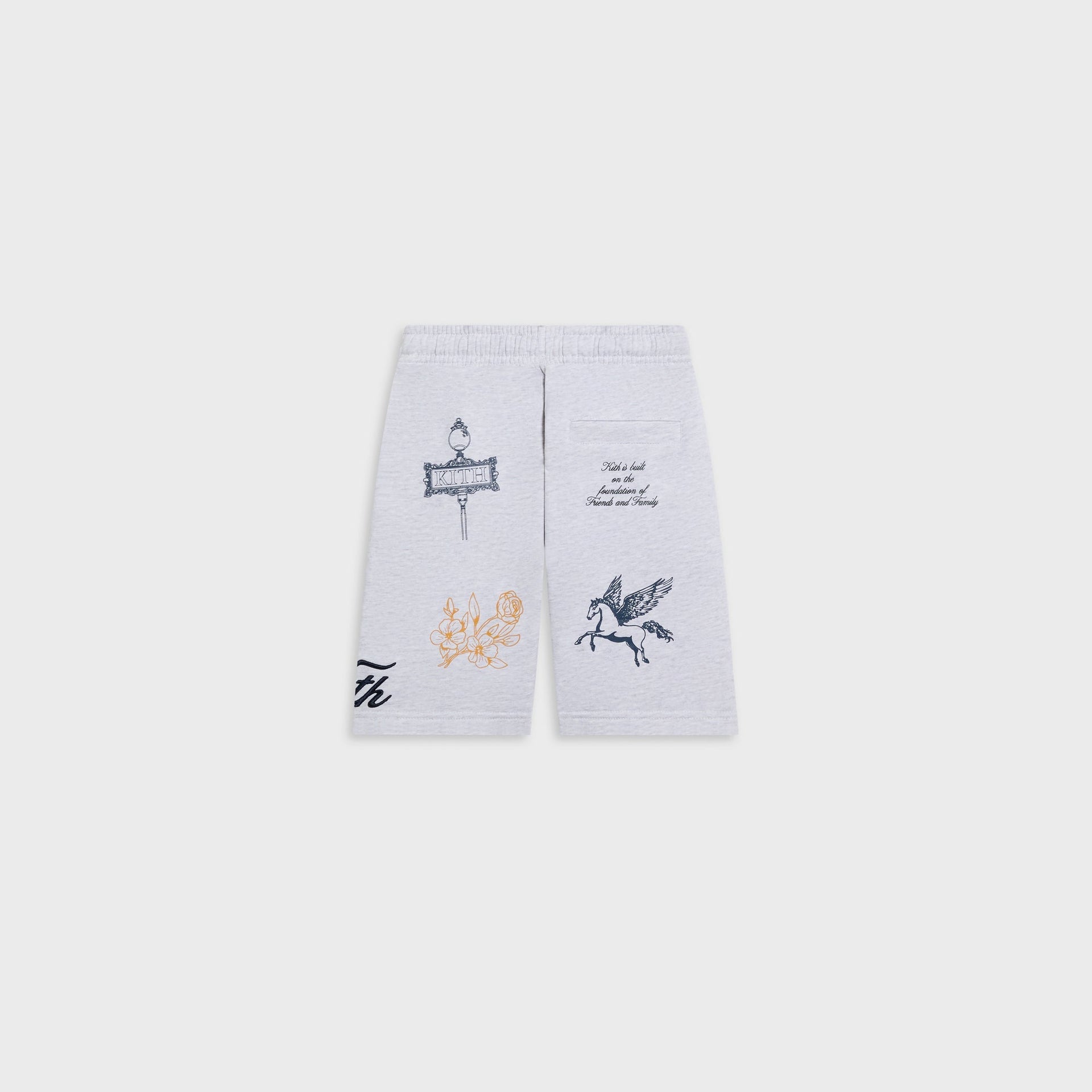 Kith Kids Logo Nelson Short - Light Heather Grey - PH