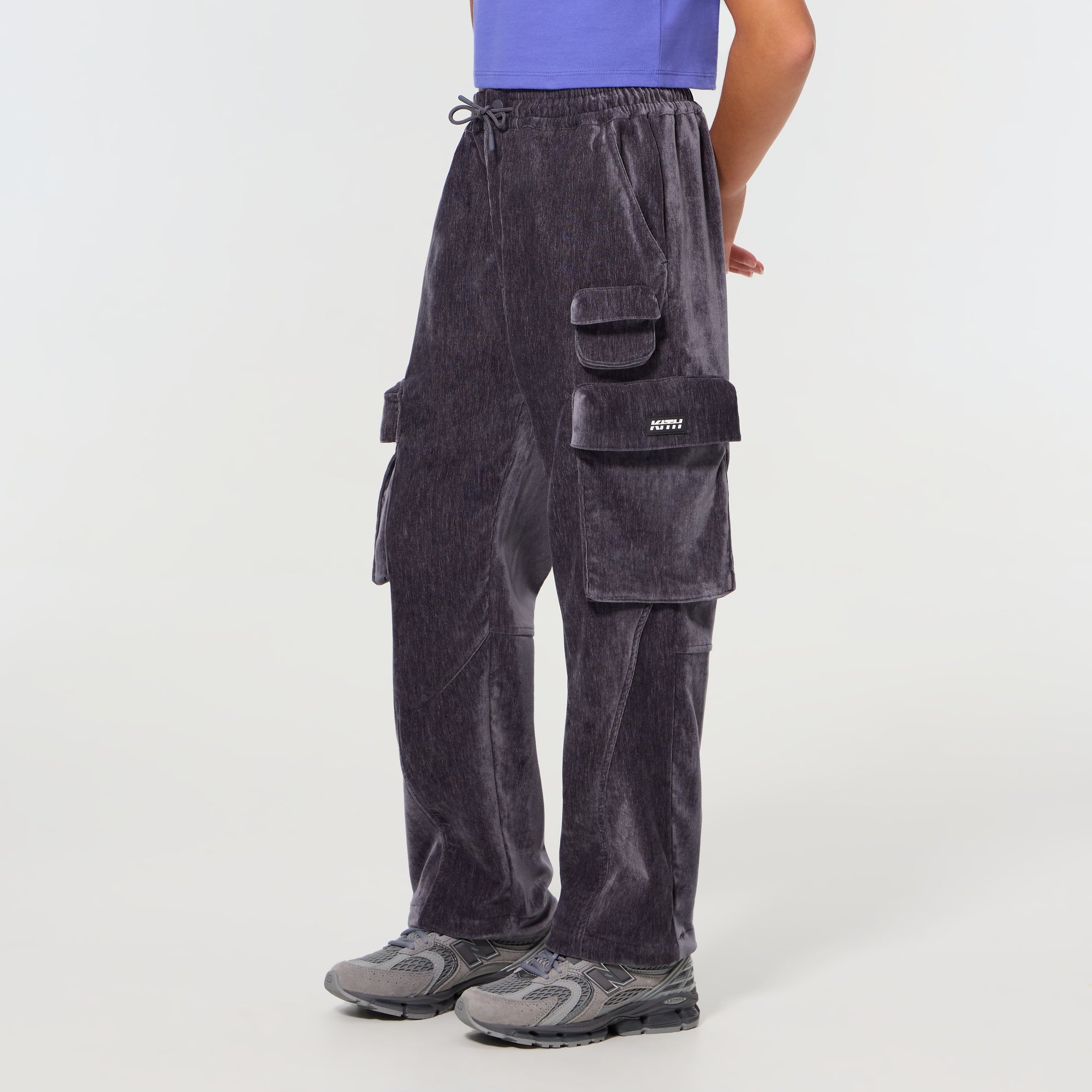 パンツ Kith Indigo Corduroy Chauncey Cargo Pant Kith Kids Textured Chauncey Cargo Pant - Battleship