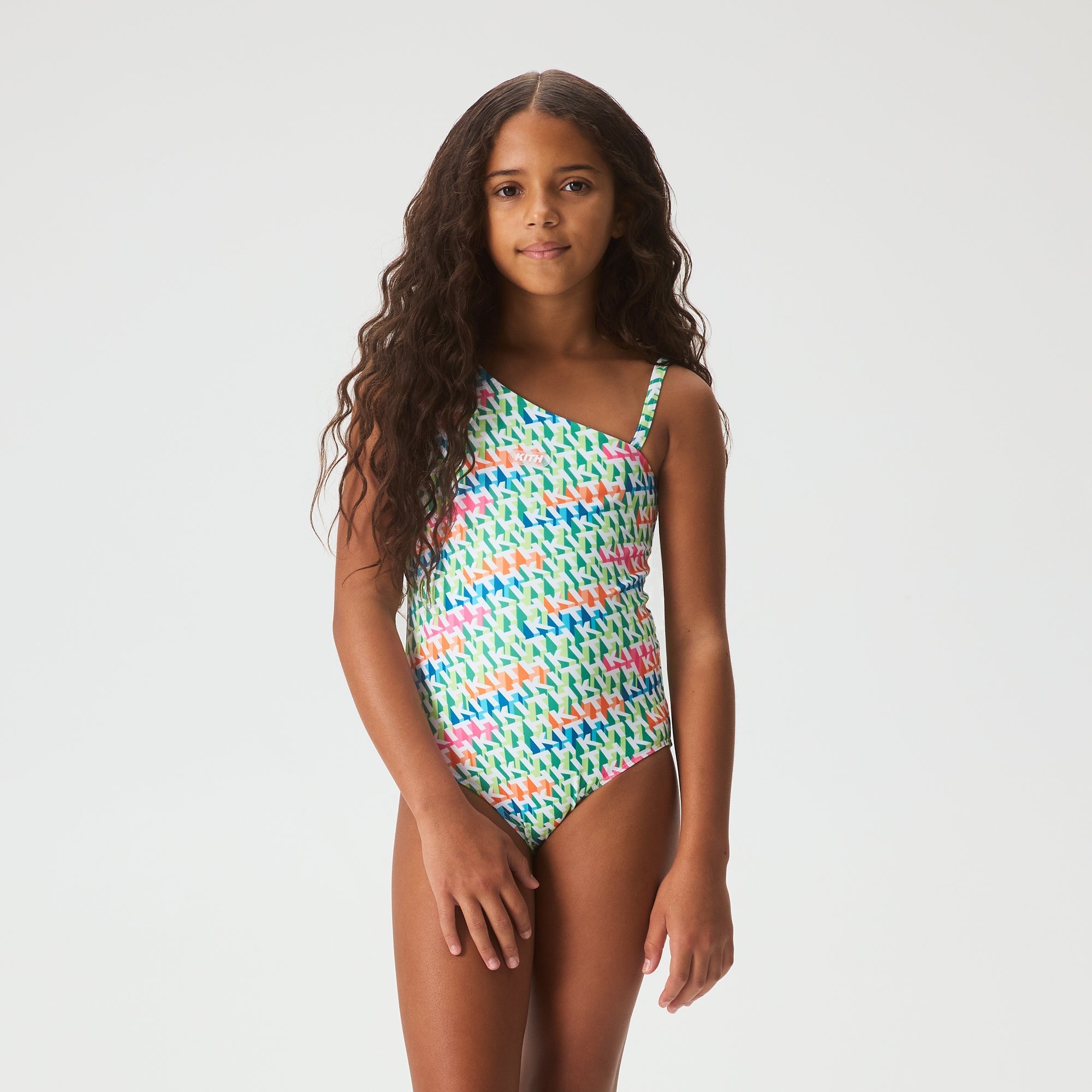 Kith Kids 3D Monogram Gemma One Piece Suit - Peridot Kith Kids 3D Monogram Gemma One Piece Suit - Peridot