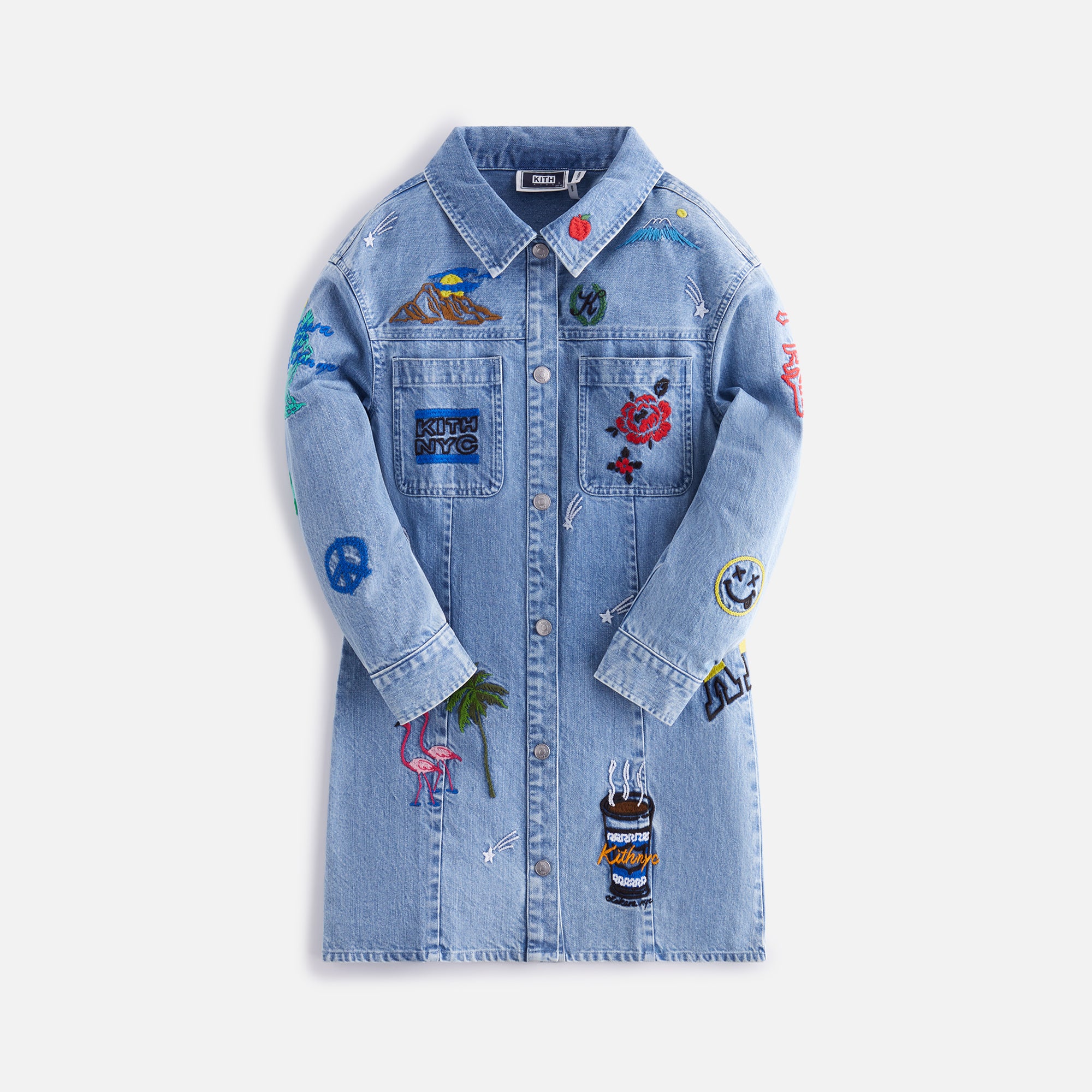 Kith Kids for Otakara NYC Denim Dress - Light Indigo