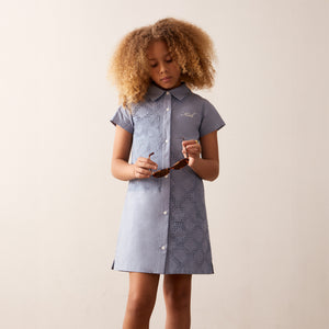 Kith Kids Blocked Broderie Dress - Climate