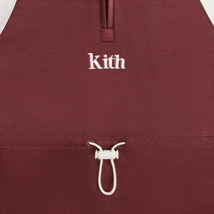 Kith Kids Blocked Satin Nelson Quarter Zip Dress - Magma