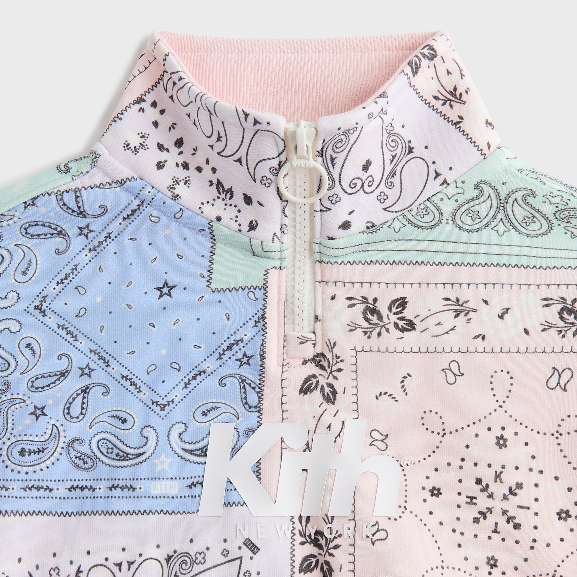 KITH KIDS セットアップ　バンダナ柄 Kith Kids Deconstructed Bandana Nelson Quarter Zip Dress - Perennial