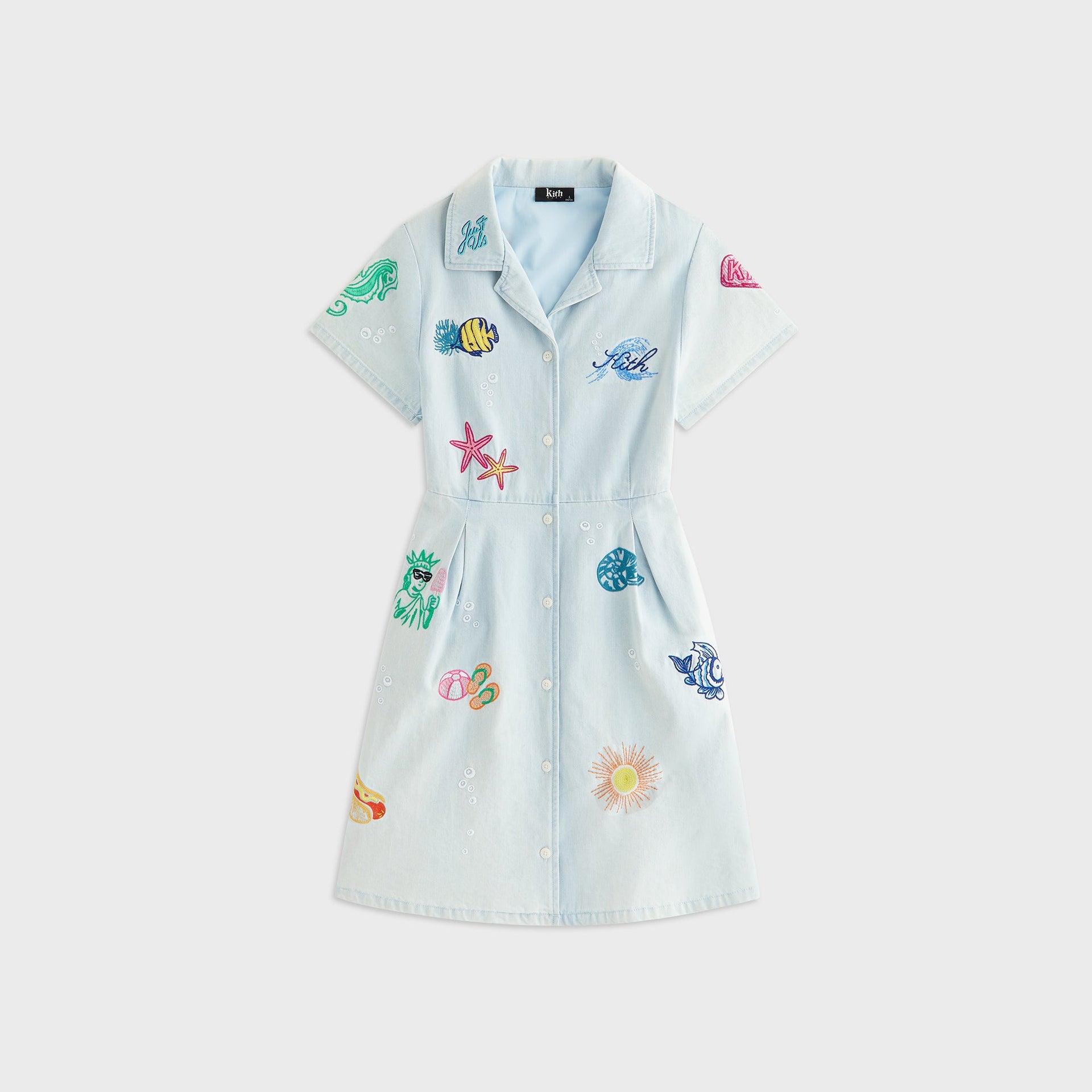 kids denim dress Kith Kids Novelty Lena Dress