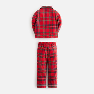 UrlfreezeShopsmas Kids Brushed Cotton Plaid Pajama Set - Present