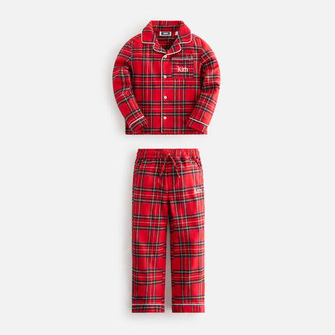 Kithmas Kids Brushed Cotton Plaid Pajama Set - Present