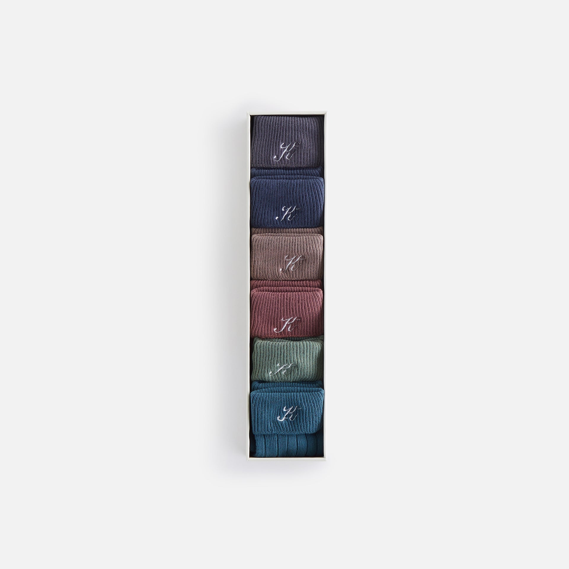 Kith Baby Palette 6-Pack Socks - Battleship