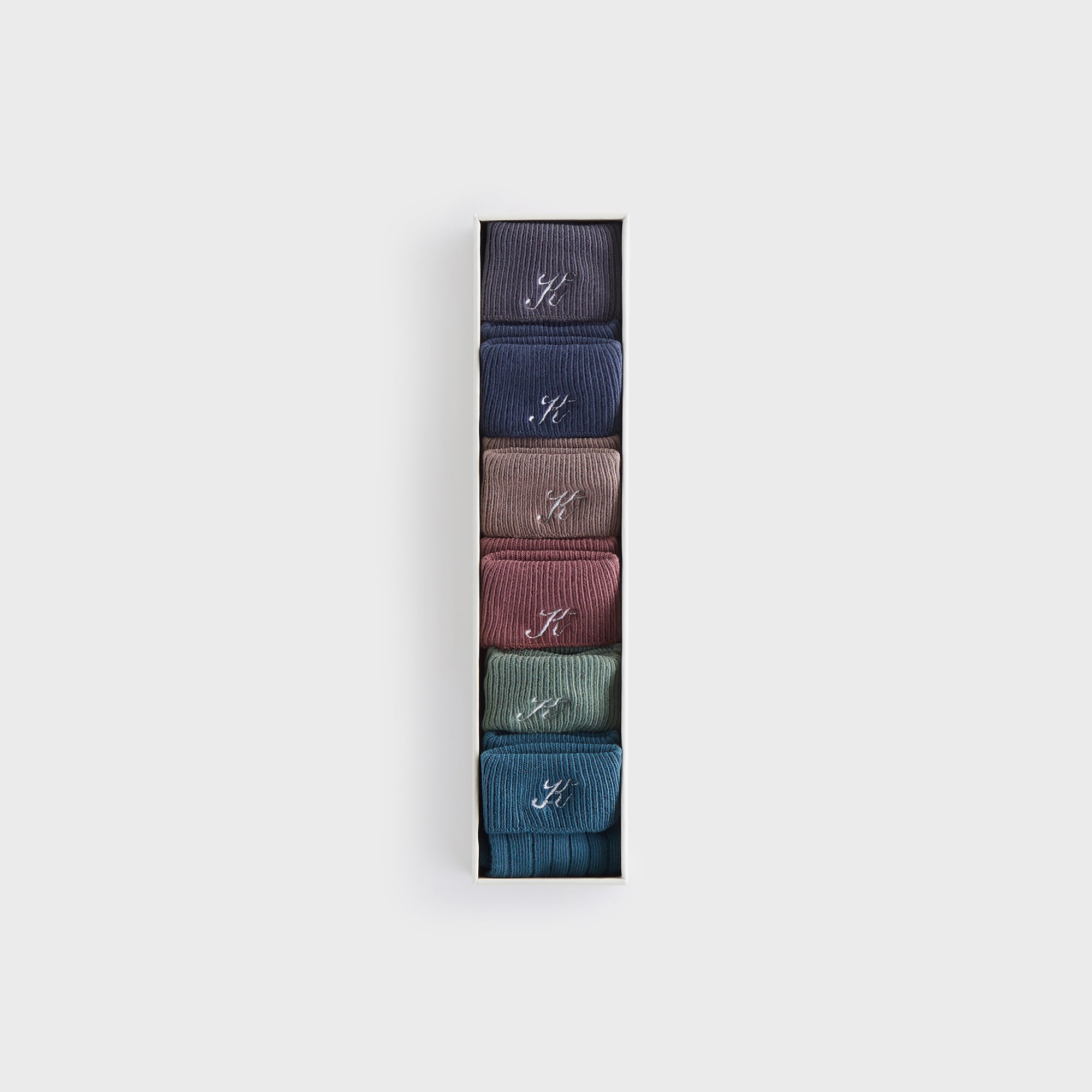 Kith Baby Palette 6-Pack Socks - Battleship