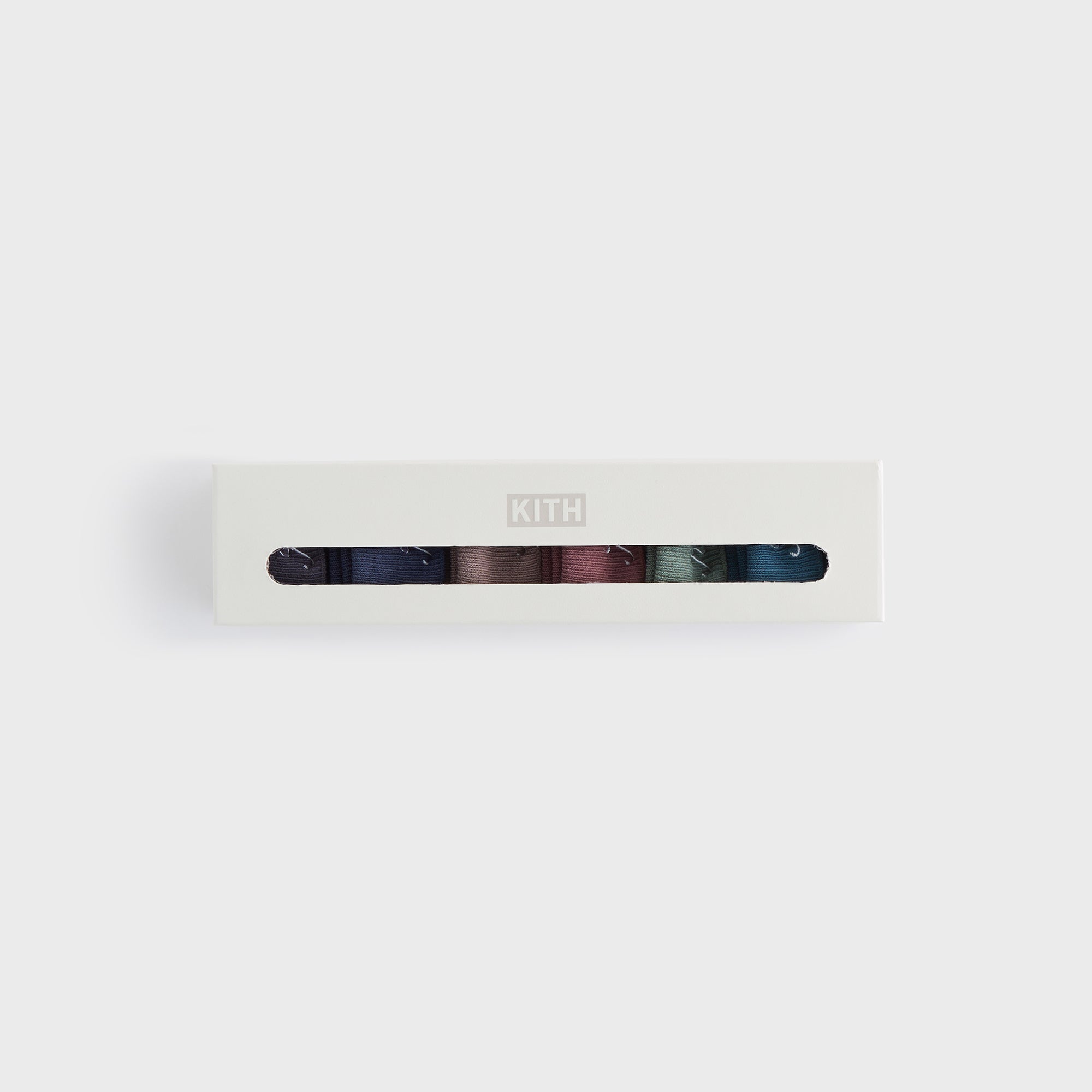 Kith Baby Palette 6-Pack Socks - Battleship