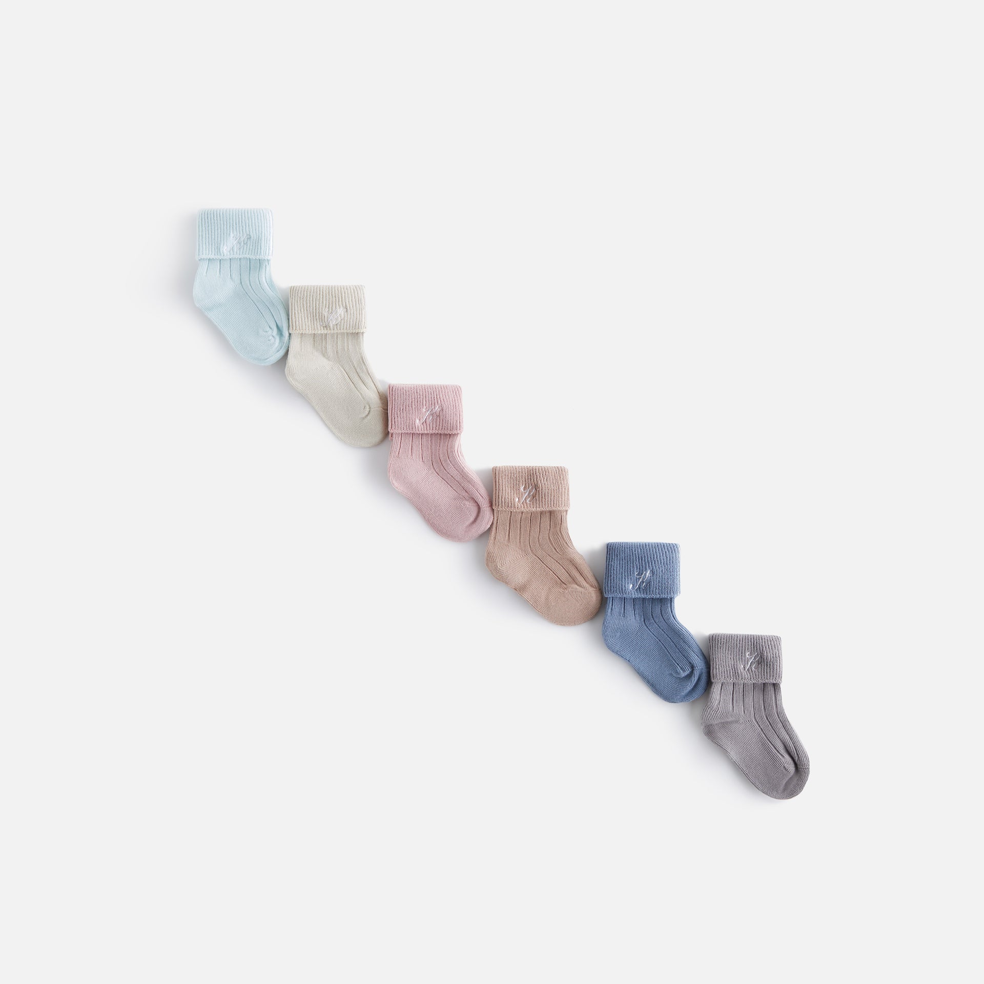 Kith Baby Palette 6-Pack Socks - Argon