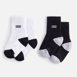 Kith Baby Toddler Classic Crew 2-Pack Socks - White