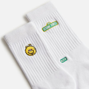 Kith Kids for Sesame Street 3 Pack Crew Socks - White