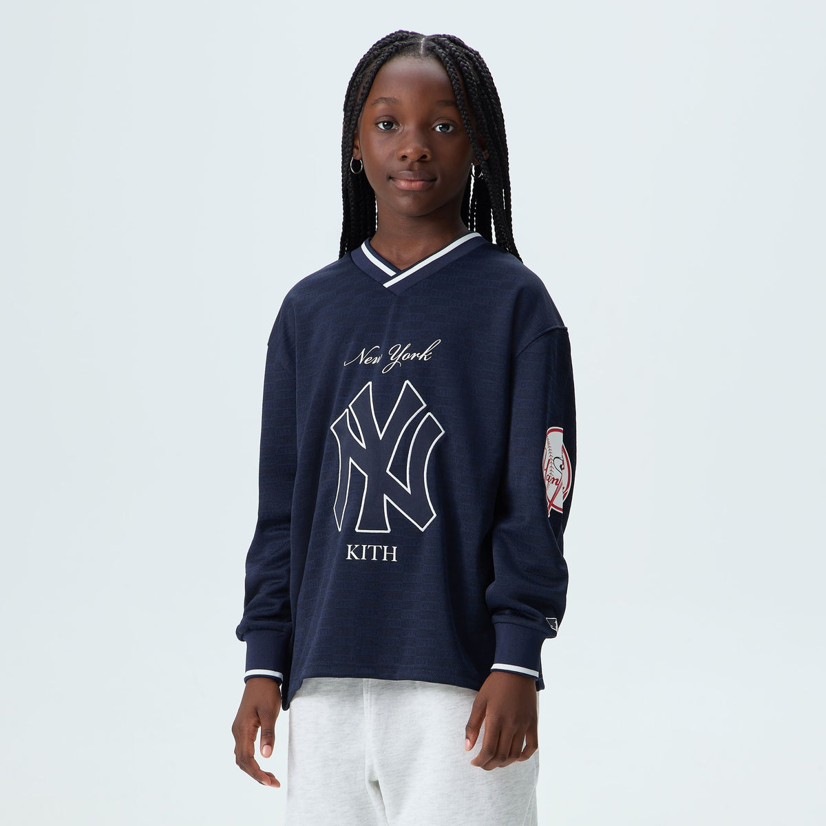 Kith Kids for the New York Yankees Monogram Malik Jersey - Nocturnal - PH