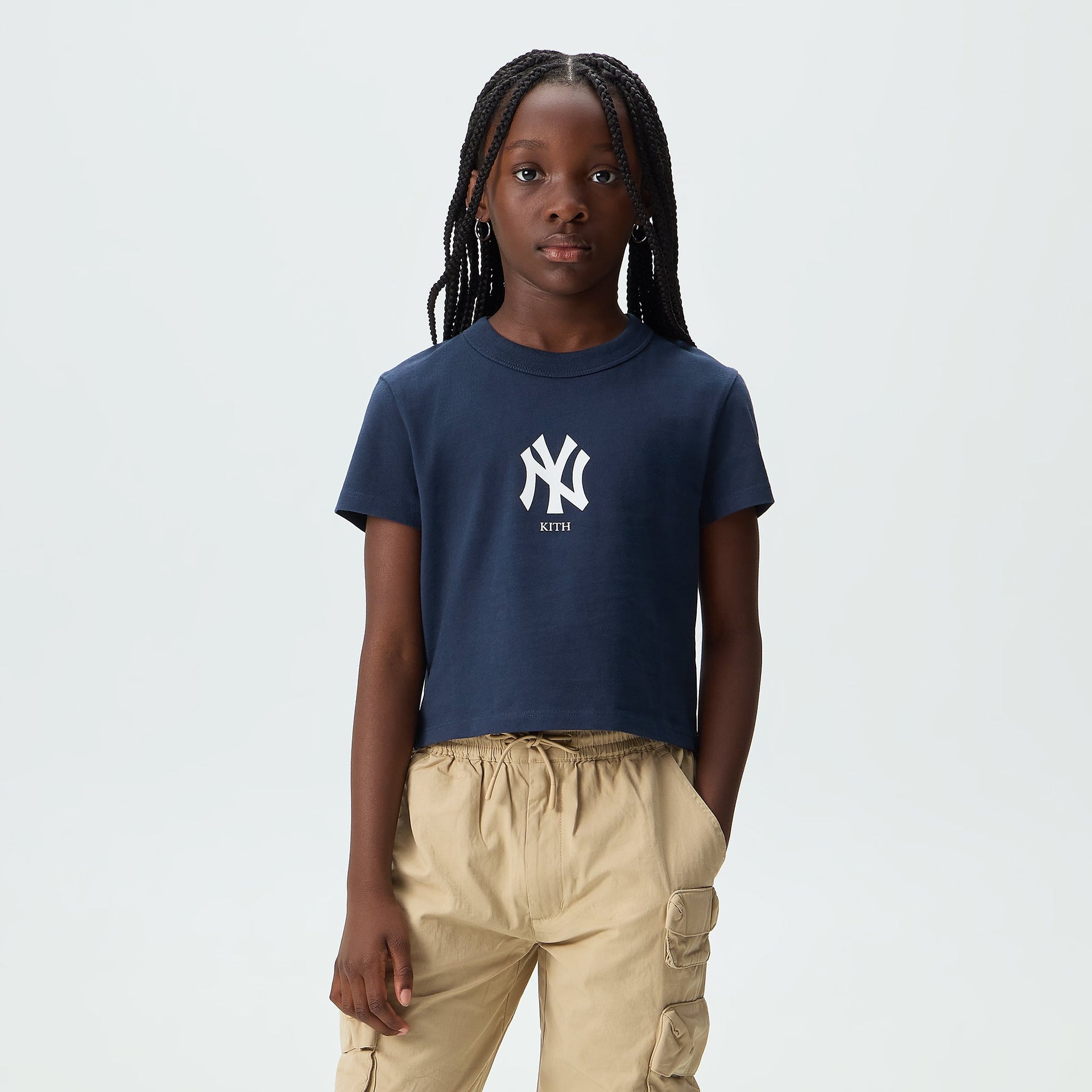 Kith Kids for the New York Yankees Mulberry II Tee - Nocturnal - PH