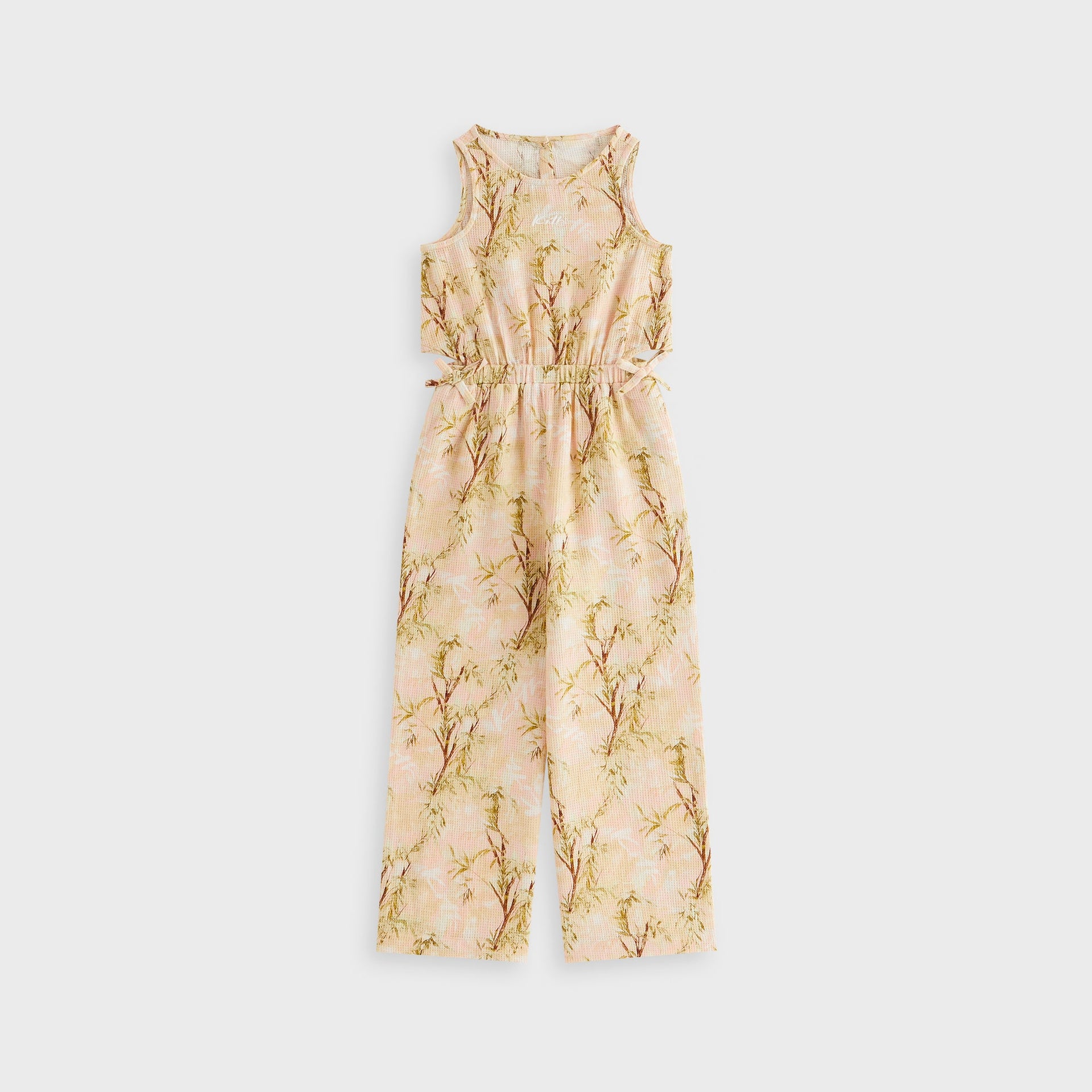 Kith Kids Printed Raelyn Wide Leg Jumpsuit - Sand Rose
