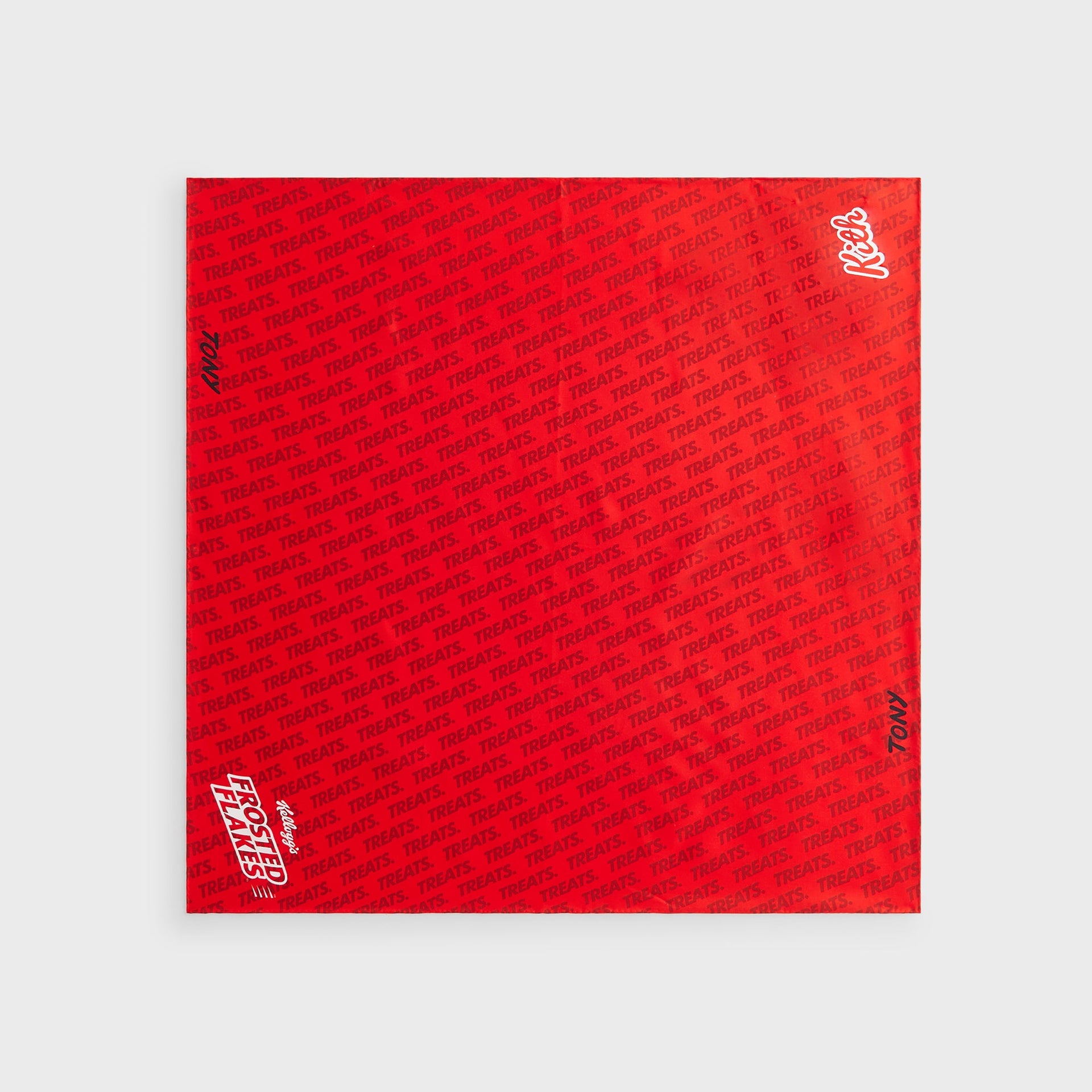 Kith Treats for Kellogg’s Frosted Flakes® Cereal & Tony the Tiger® Printed Bandana - Candy Apple