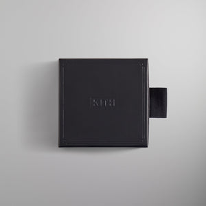 UrlfreezeShops Monogram Leather Coasters - Black PH