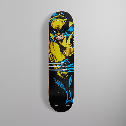 Skiing Since Mittens Marvel | Kith for X-Men Wolverine Skate Deck - Black