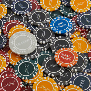Kith Monogram Poker Set in Saffiano Leather - Stadium