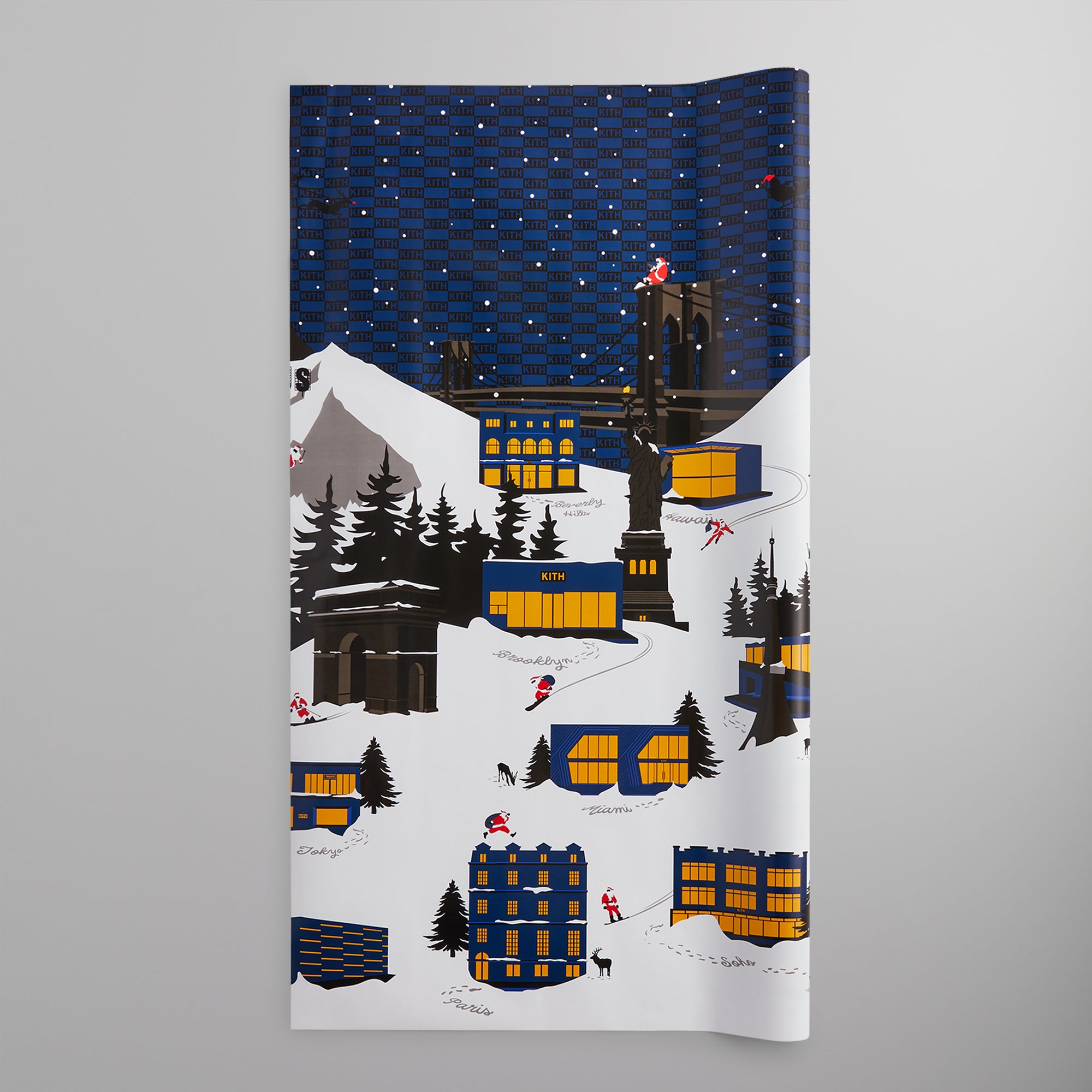 Kithmas Village Wrapping Paper - Nocturnal