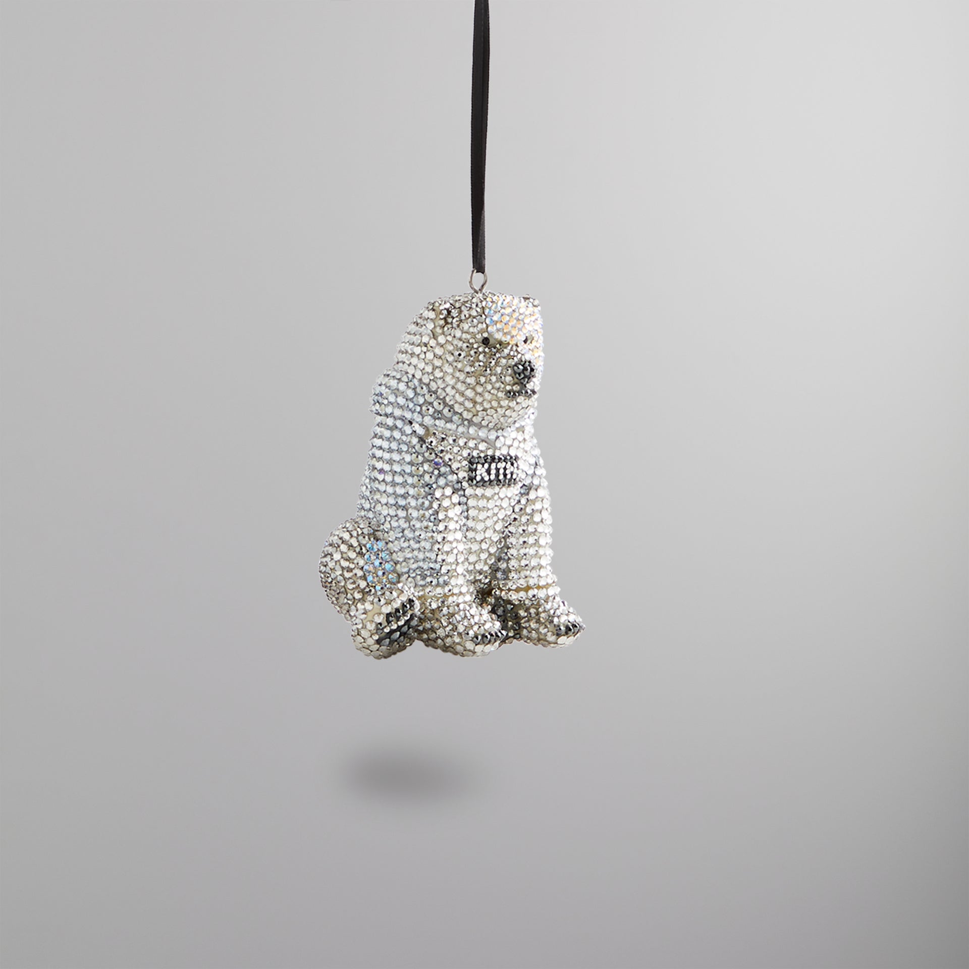 Kithmas Polar Bear with Swarovski® Crystals - Crystal Shimmer / Jet Hematite