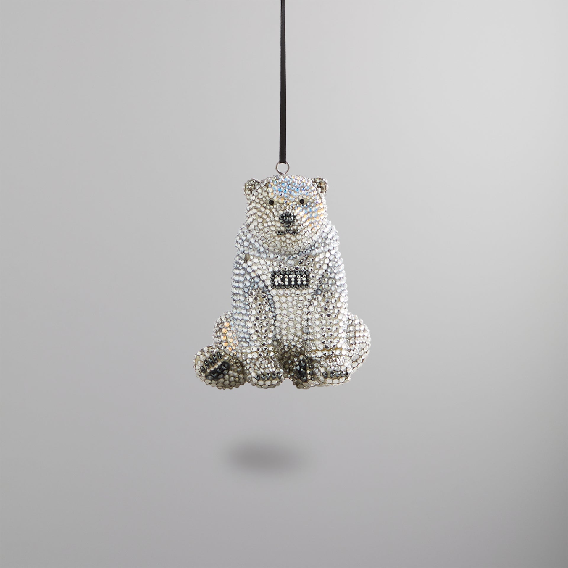 Kithmas Polar Bear with Swarovski® Crystals - Crystal Shimmer / Jet Hematite PH