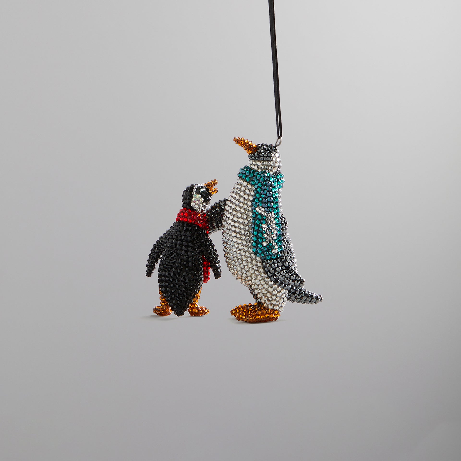 Kithmas Penguin with Swarovski® Crystals - Jet Hematite / Crystal Silver Shade PH