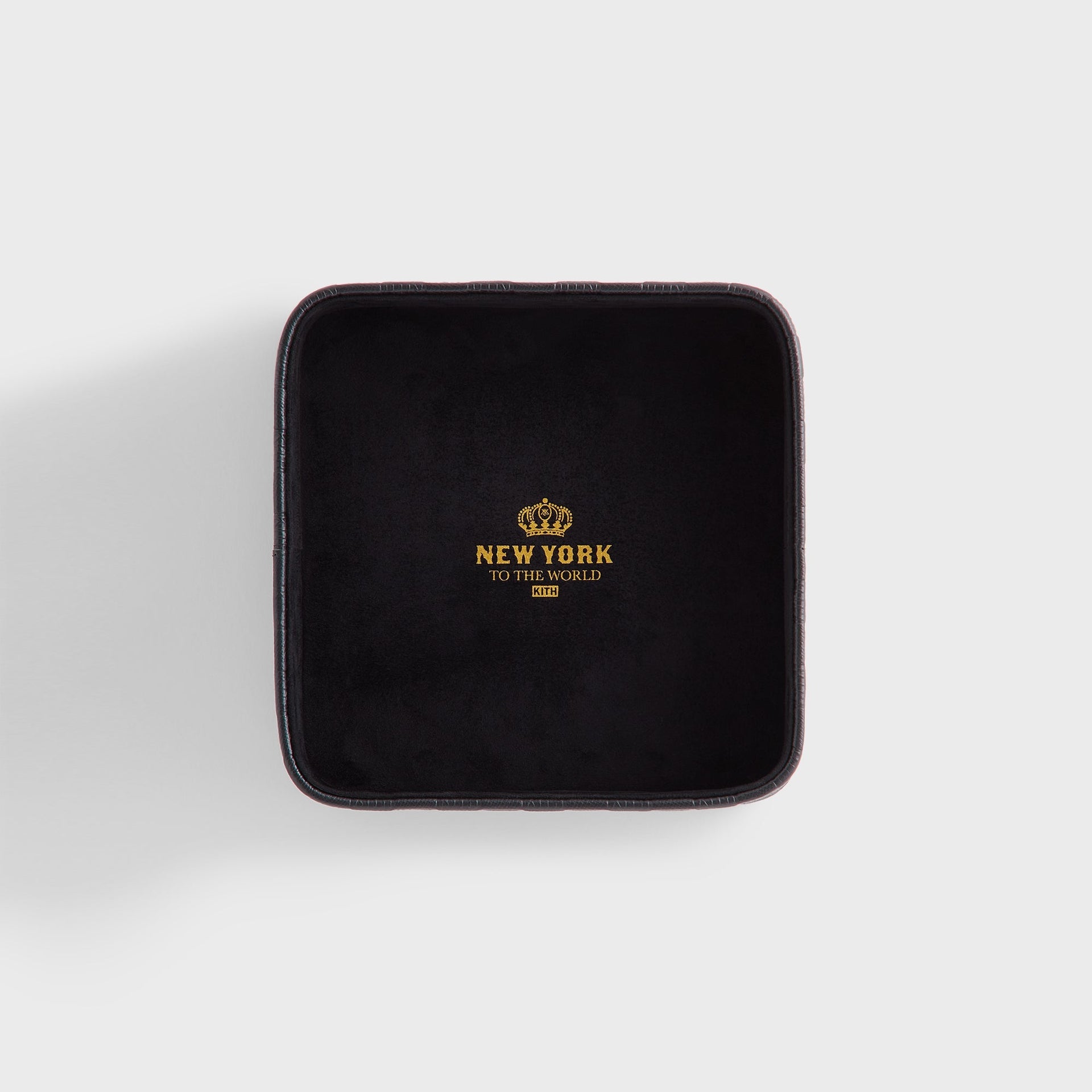 Kithmas Monogram Leather Catchall Tray - Black - PH