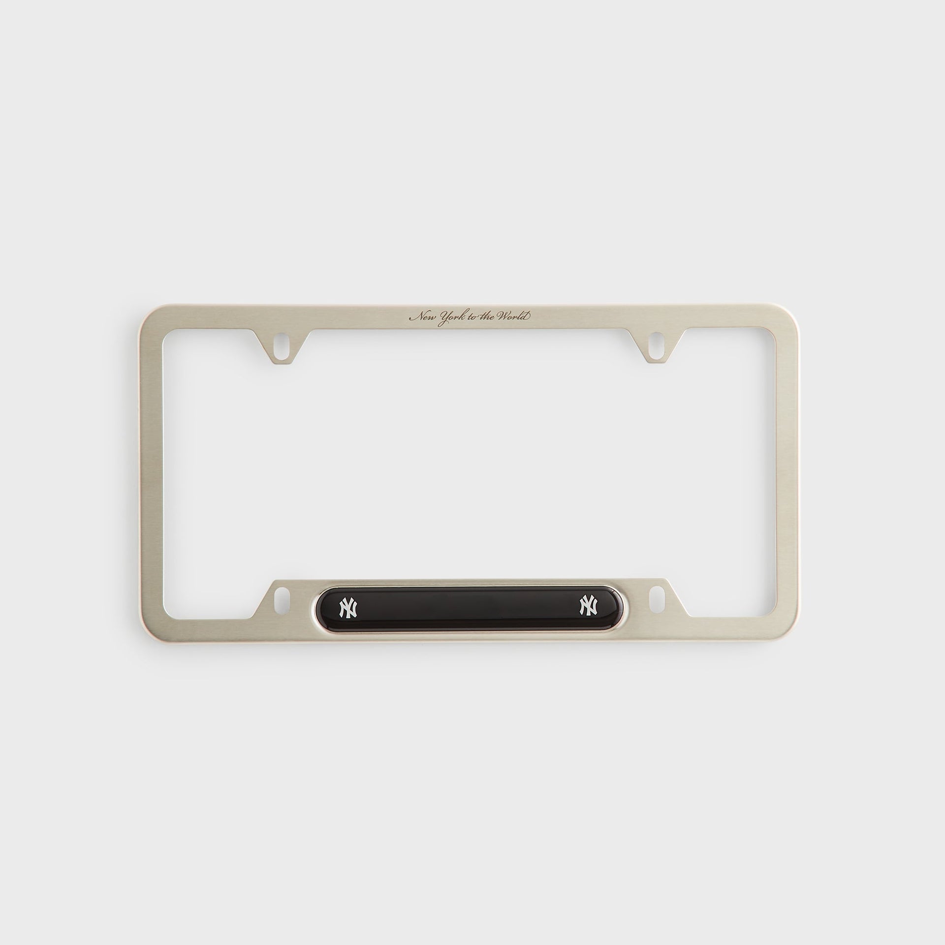 Kith for the New York Yankees License Plate - Silver - PH
