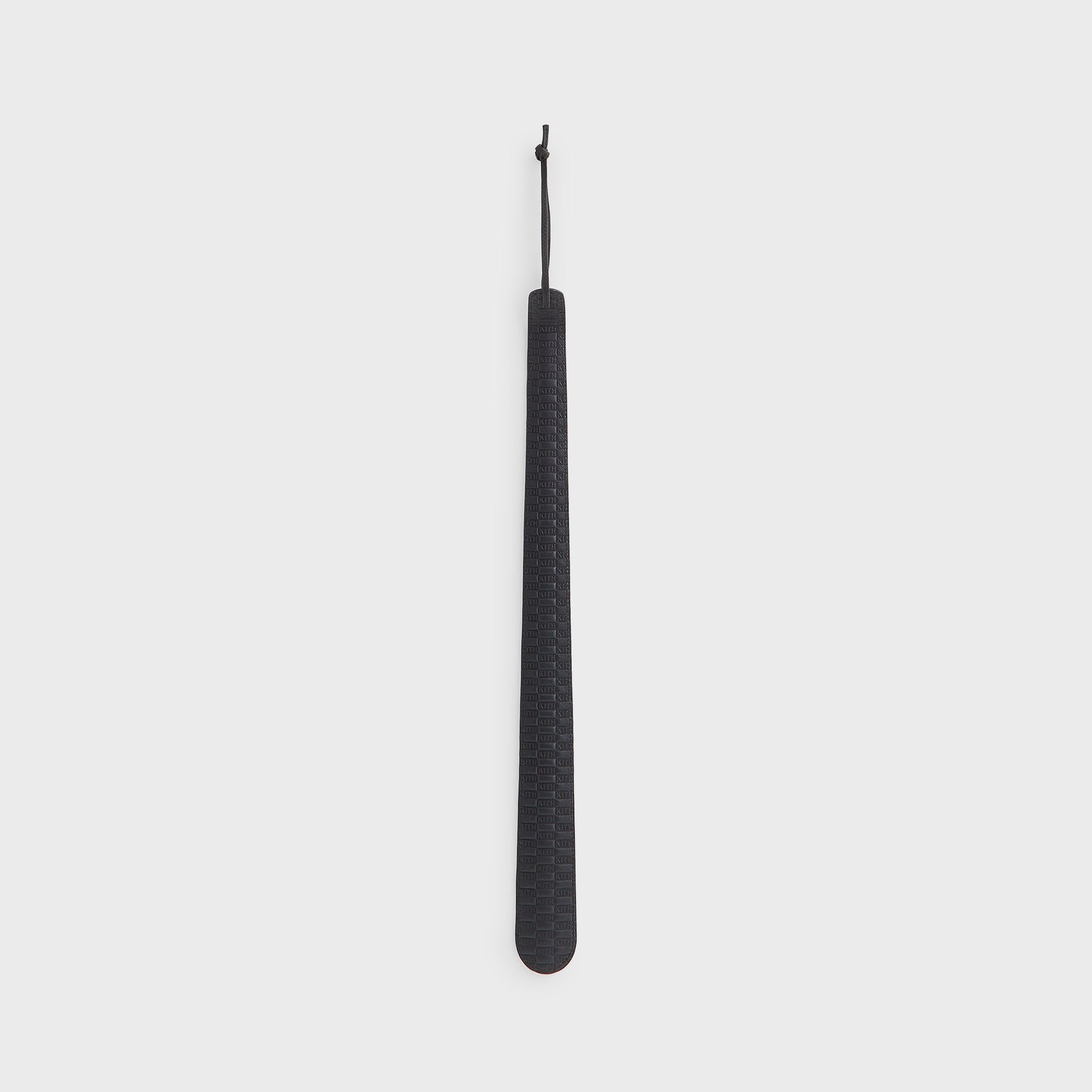 Kithmas Monogram Debossed Leather Shoe Horn - Black - PH