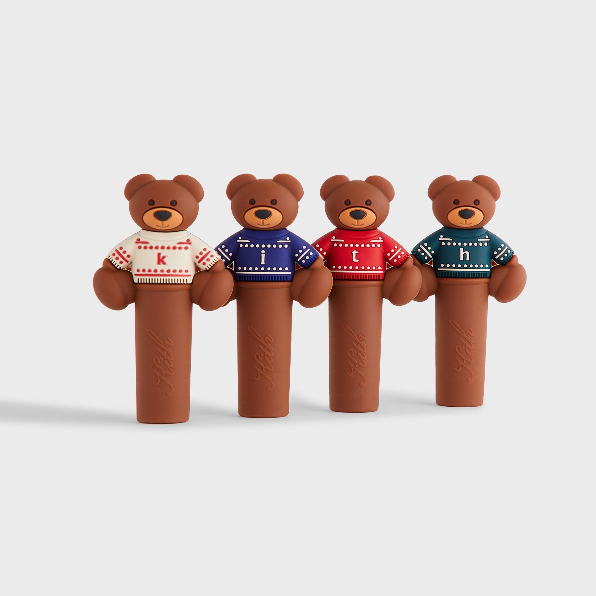 Kithmas Bear Wine Stopper Set of 4 - Multi - PH