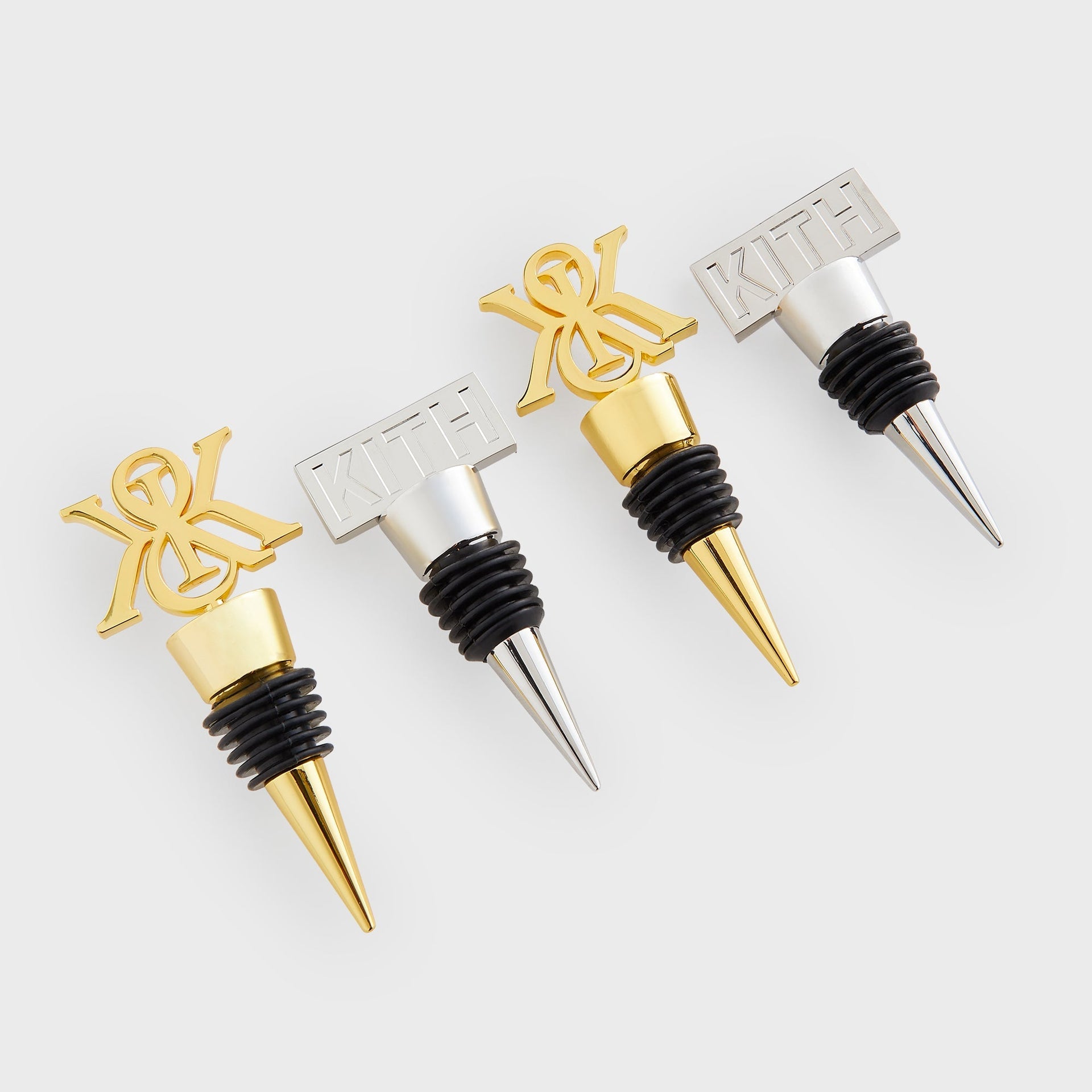 Kithmas Logo Set of 2 Wine Stoppers - Multi - PH