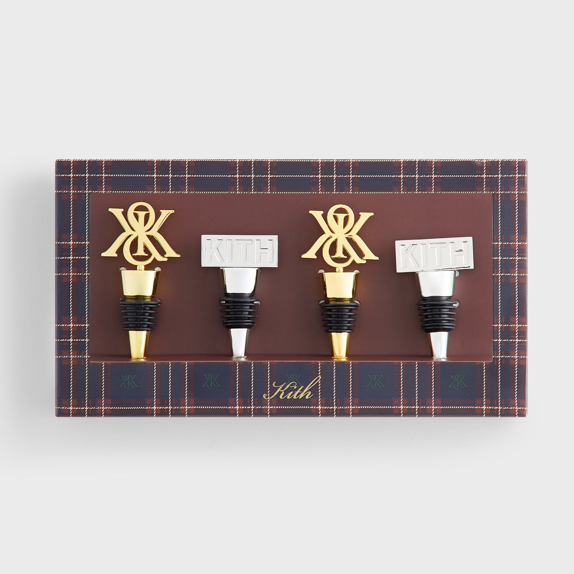 Kithmas Logo Set of 2 Wine Stoppers - Multi - PH