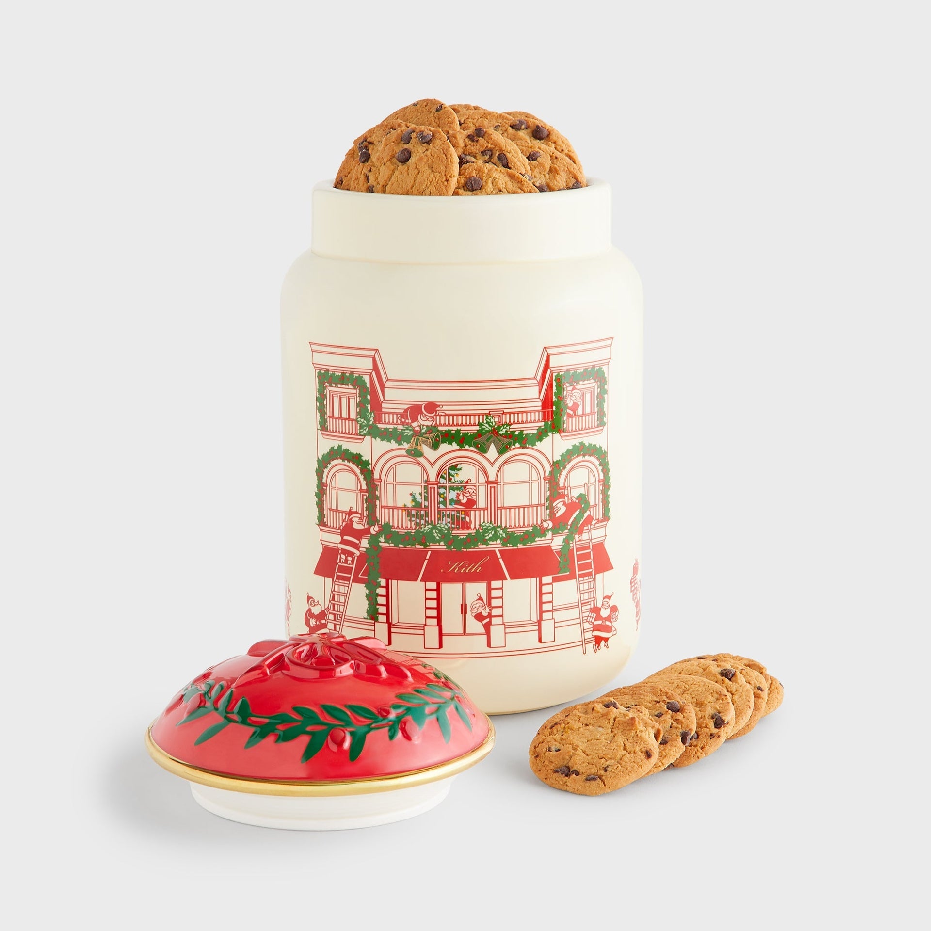 Kithmas Ceramic Crest Cookie Jar - Sandrift - PH
