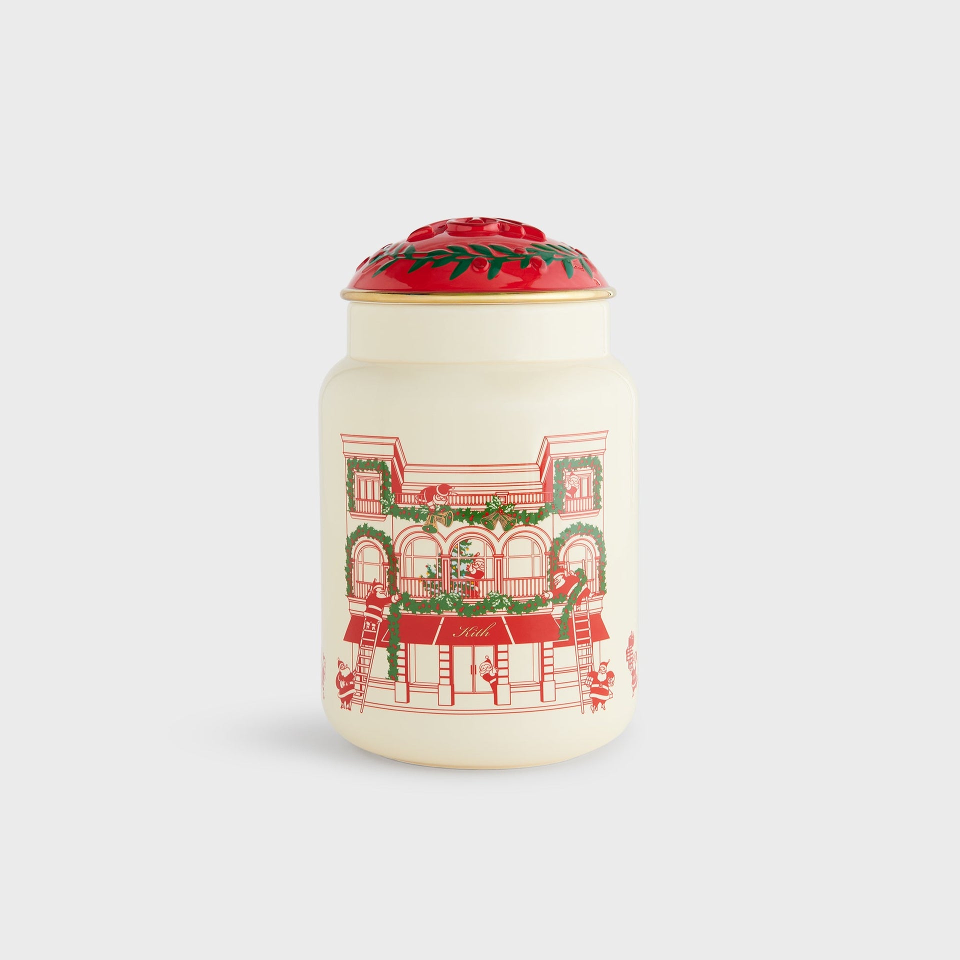 Kithmas Ceramic Crest Cookie Jar - Sandrift - PH