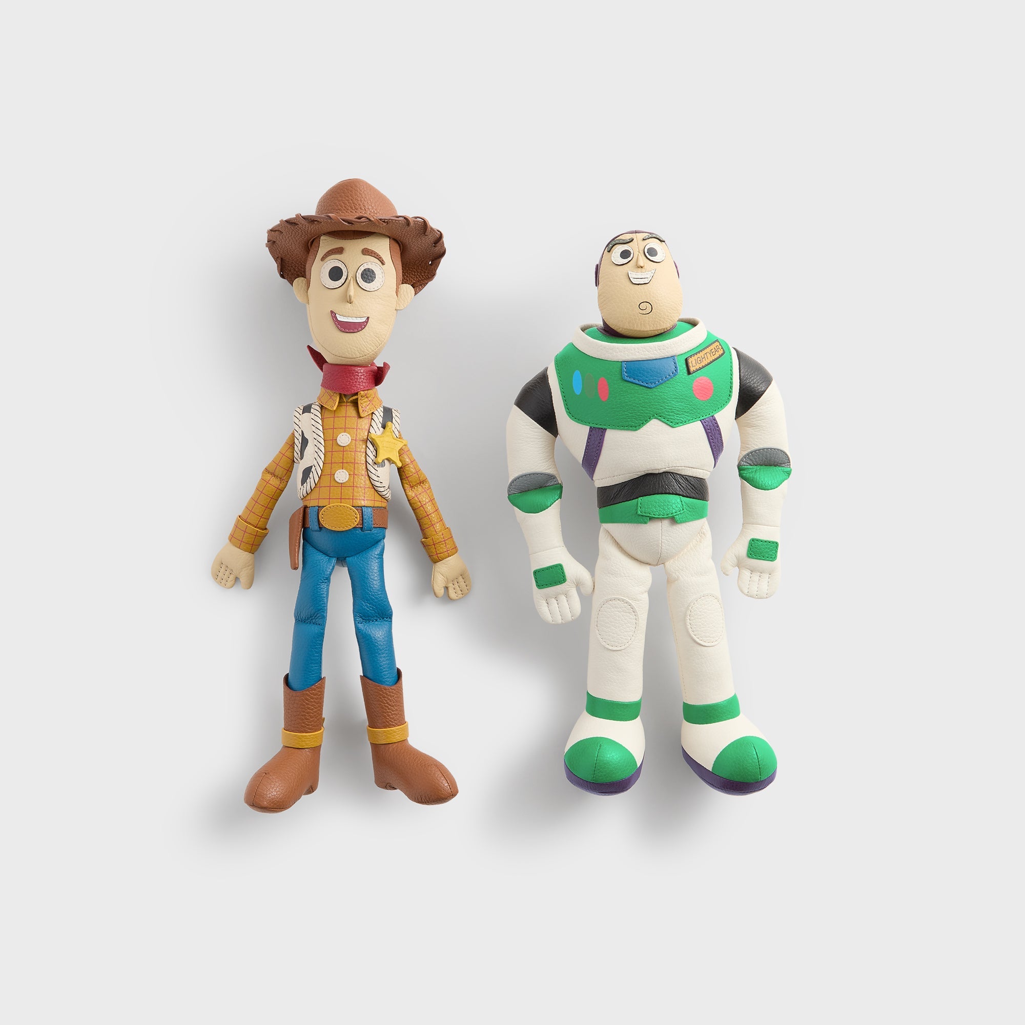 Disney | Kith for Pixar Woody & Buzz Lightyear Leather Plush Dual Pack