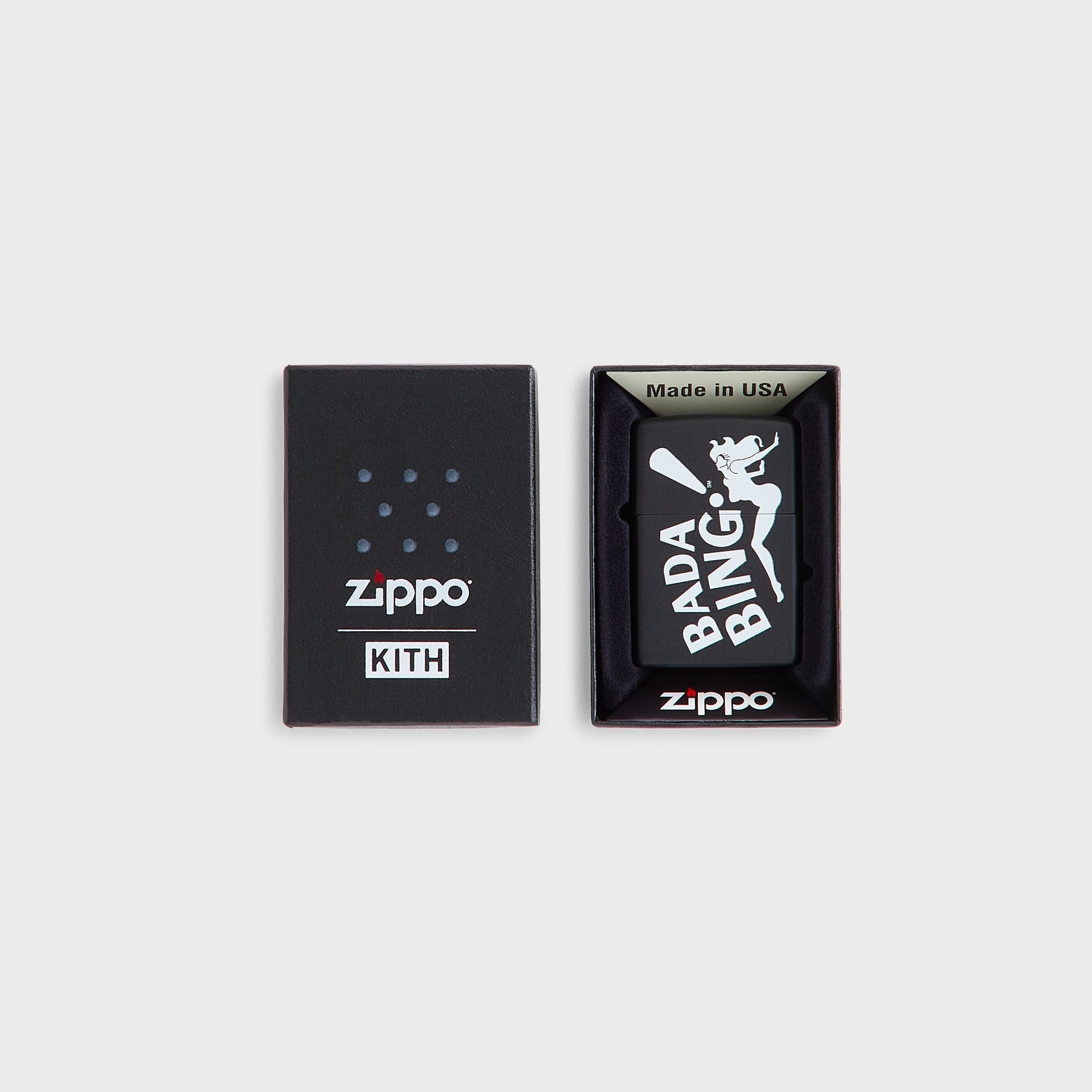 Kith for The Sopranos Zippo Lighter - Black