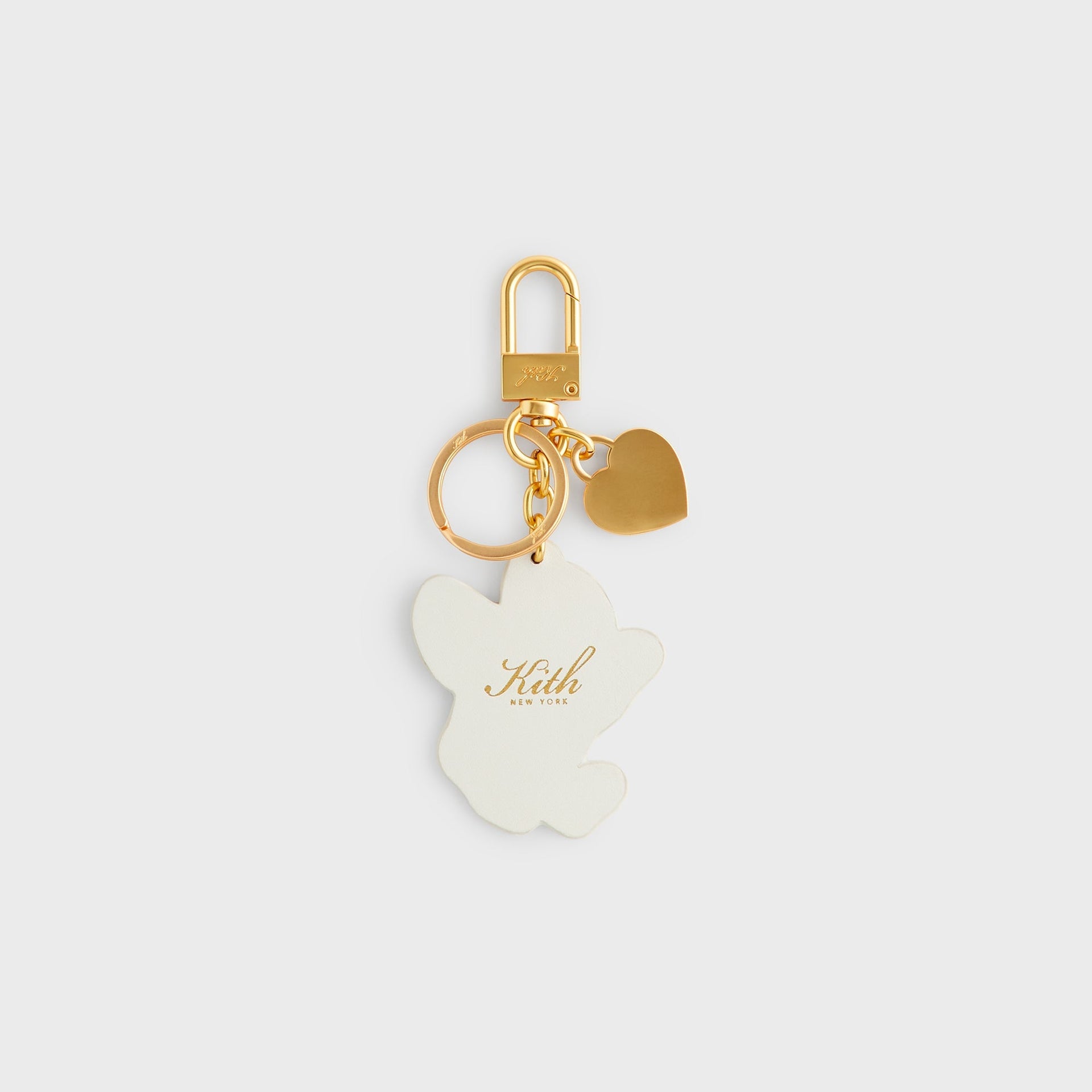 Kith Cupid Printed Leather Key Charm - Sandrift - PH