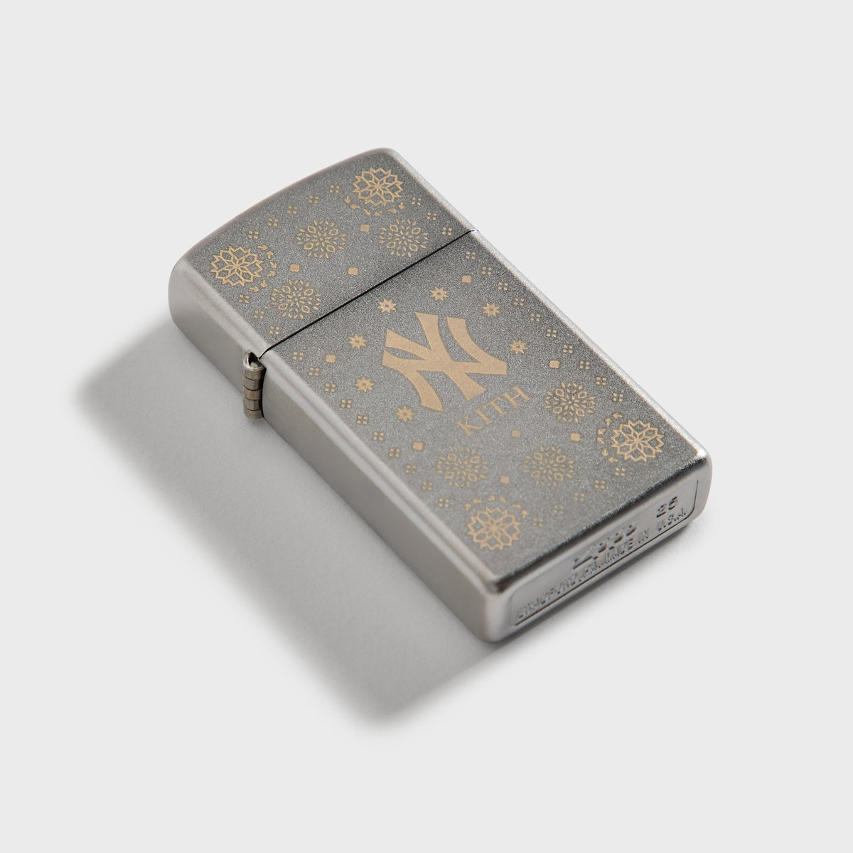 Kith for the New York Yankees Slim Zippo Lighter - Silver