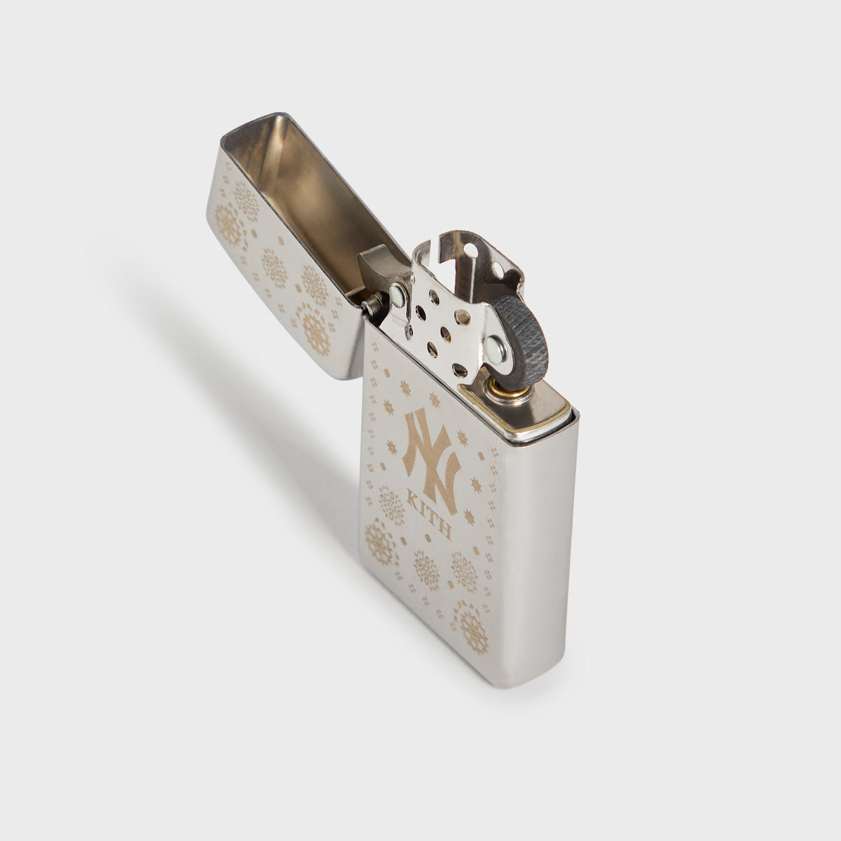 Kith for the New York Yankees Slim Zippo Lighter - Silver