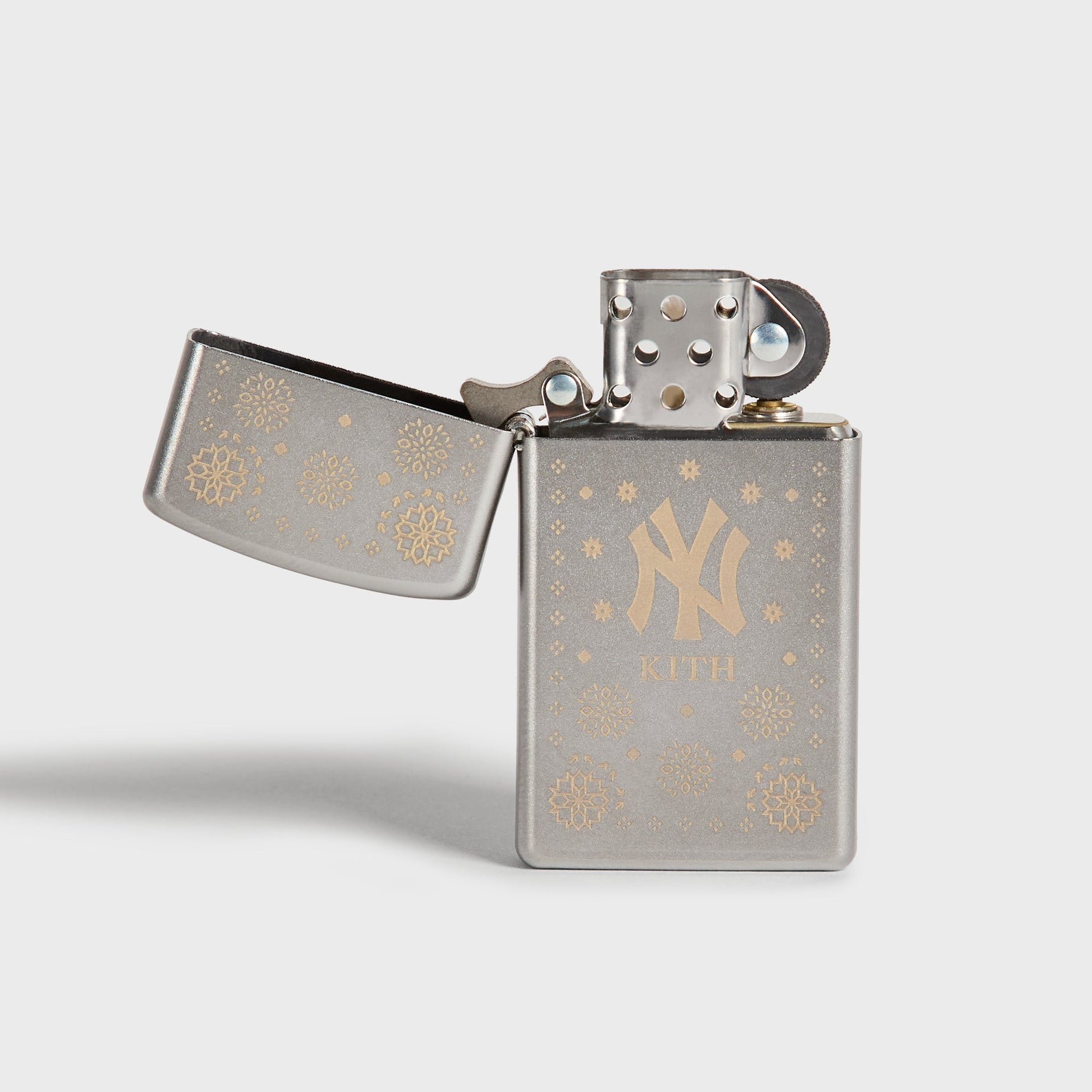 Kith for the New York Yankees Slim Zippo Lighter - Silver