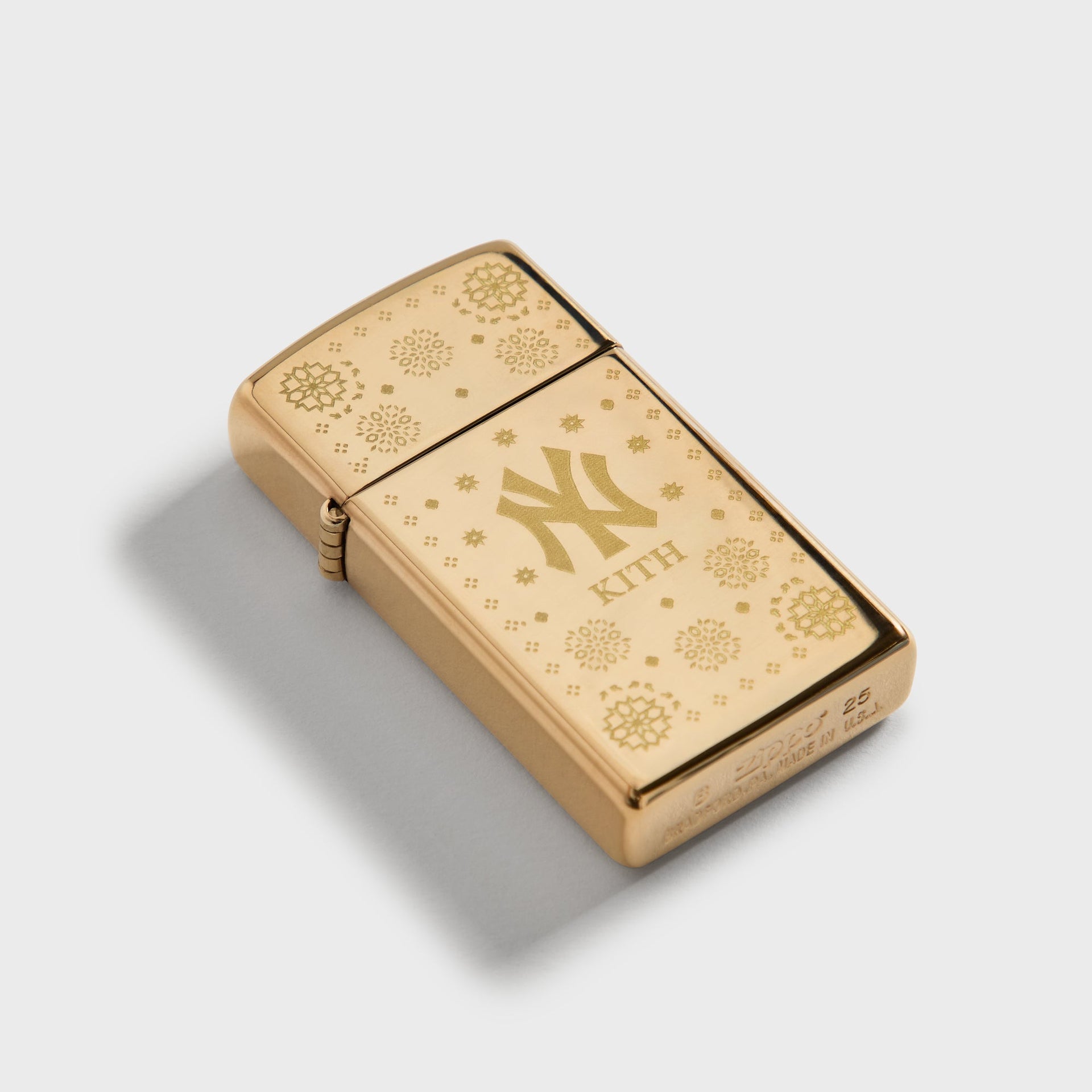 Kith for the New York Yankees Slim Zippo Lighter - Gold