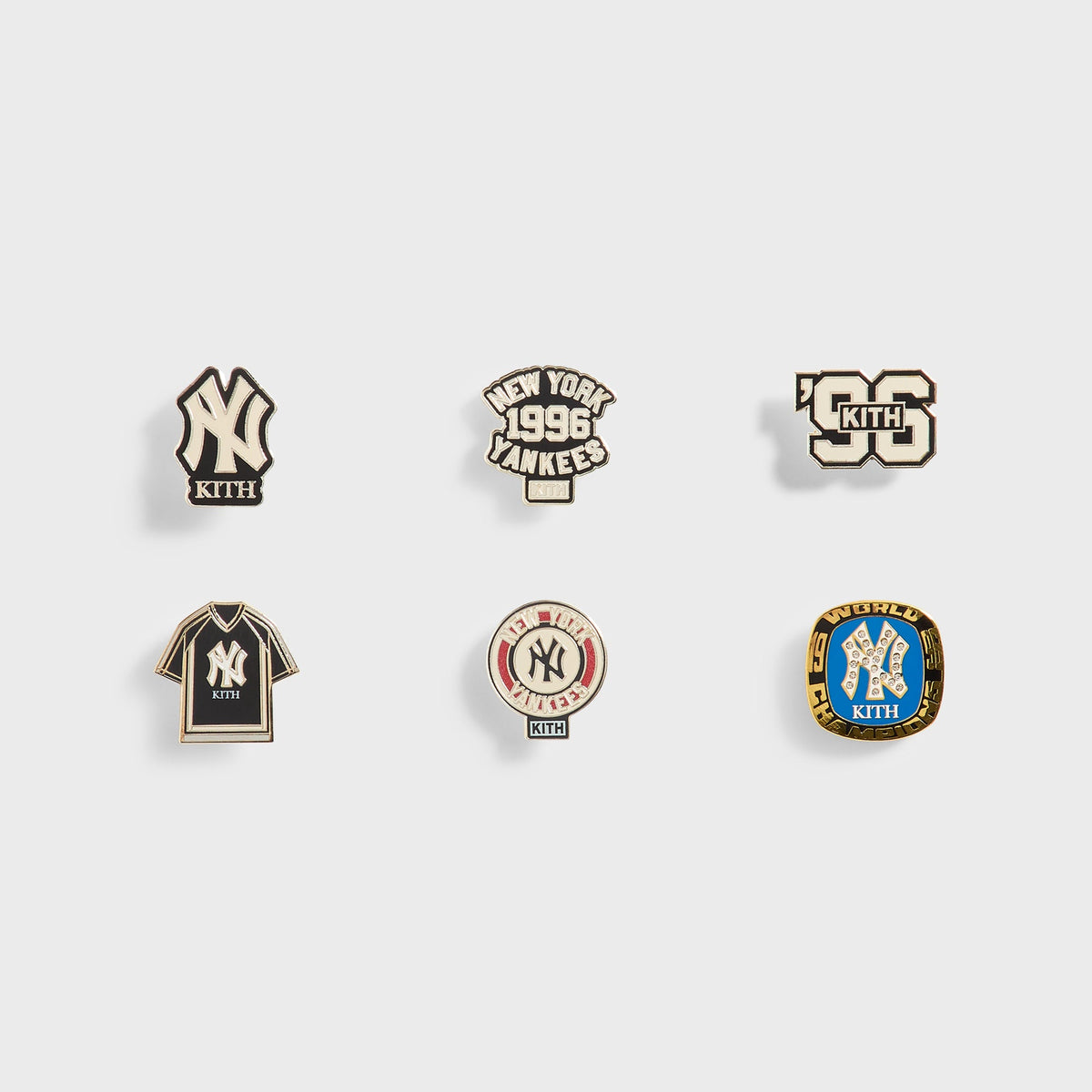 Kith for the New York Yankees Set of 6 Pin Set - Multi