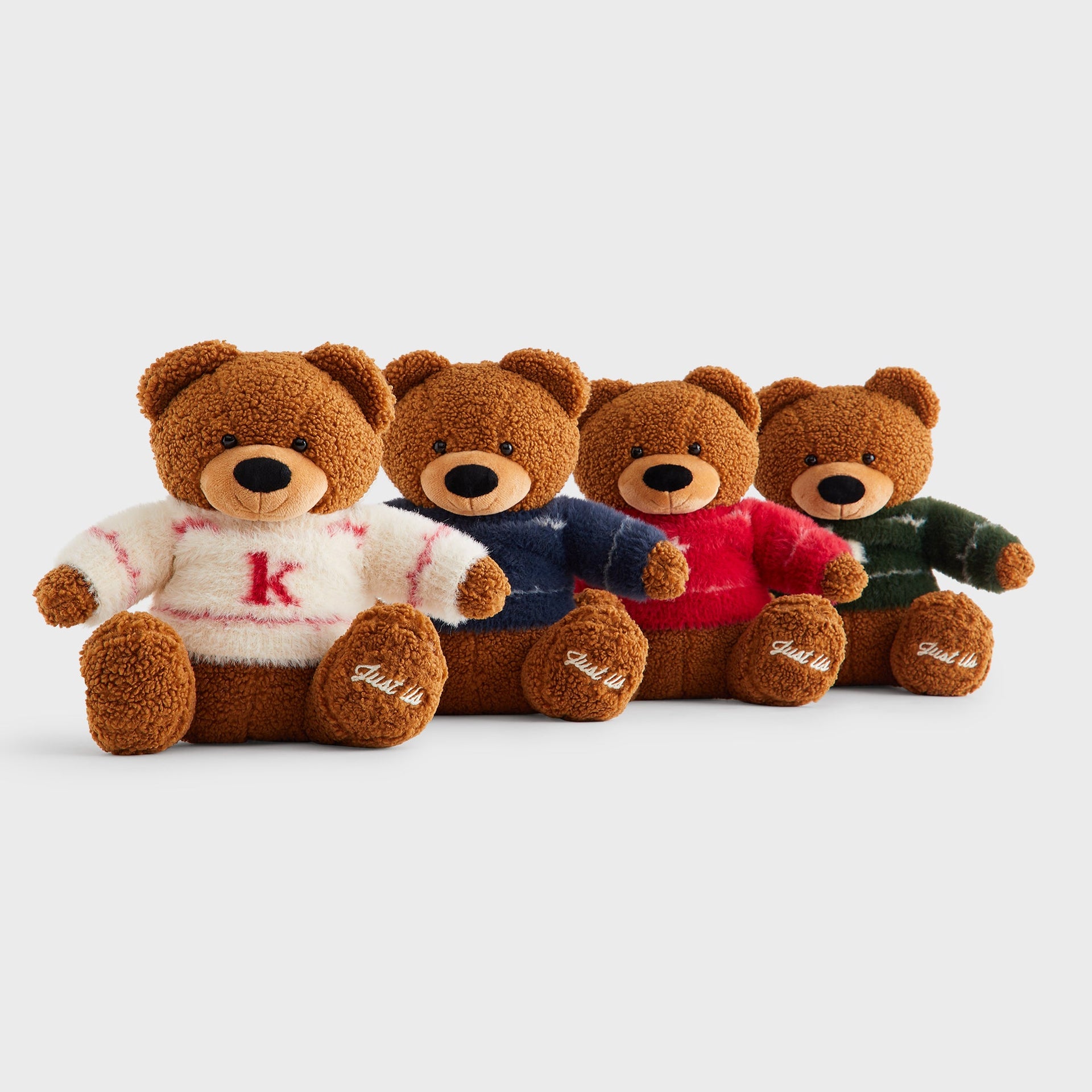 Kithmas Set of 4 Teddy Bears - Multi